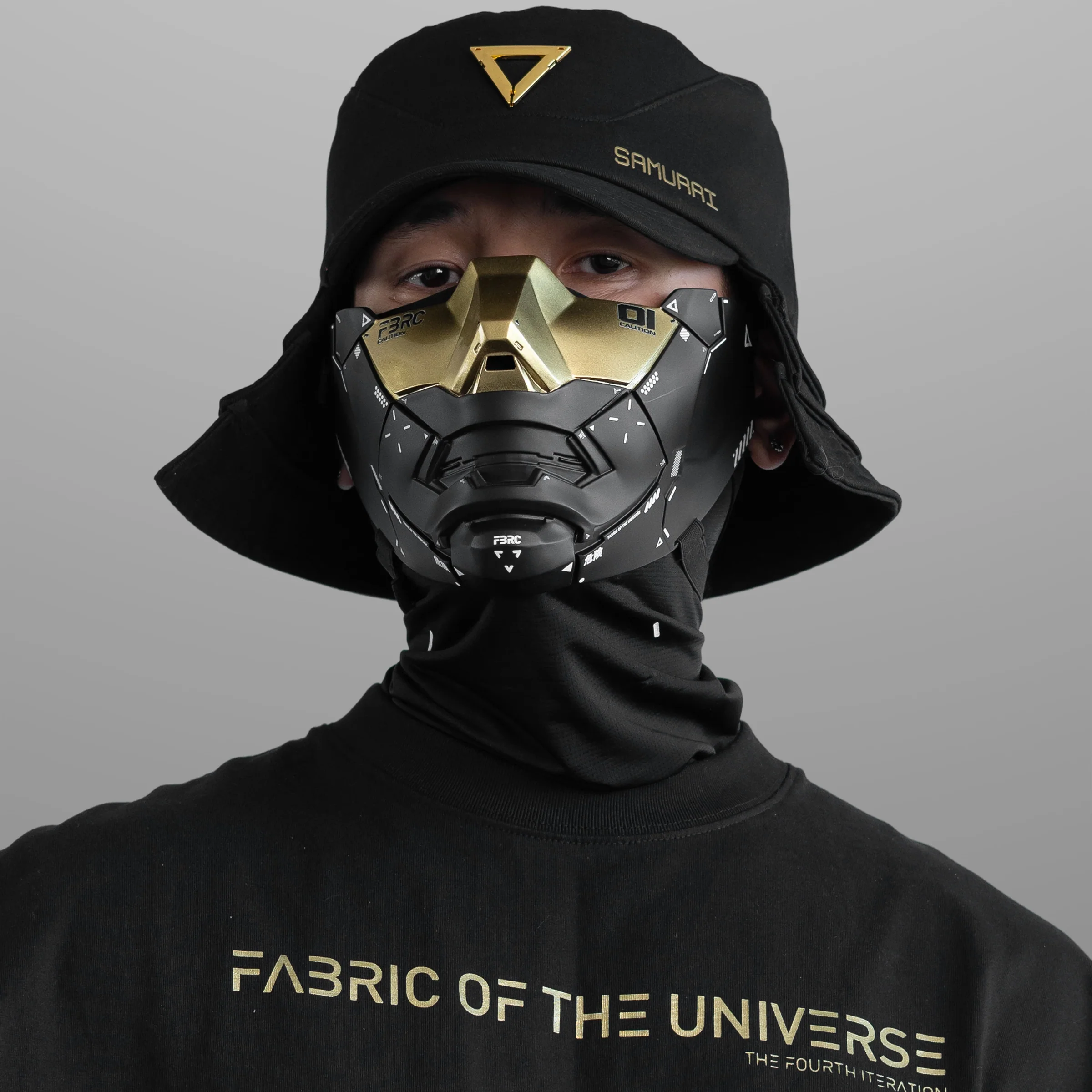 Samurai-02A Black Gold Bucket Hat - Image 11