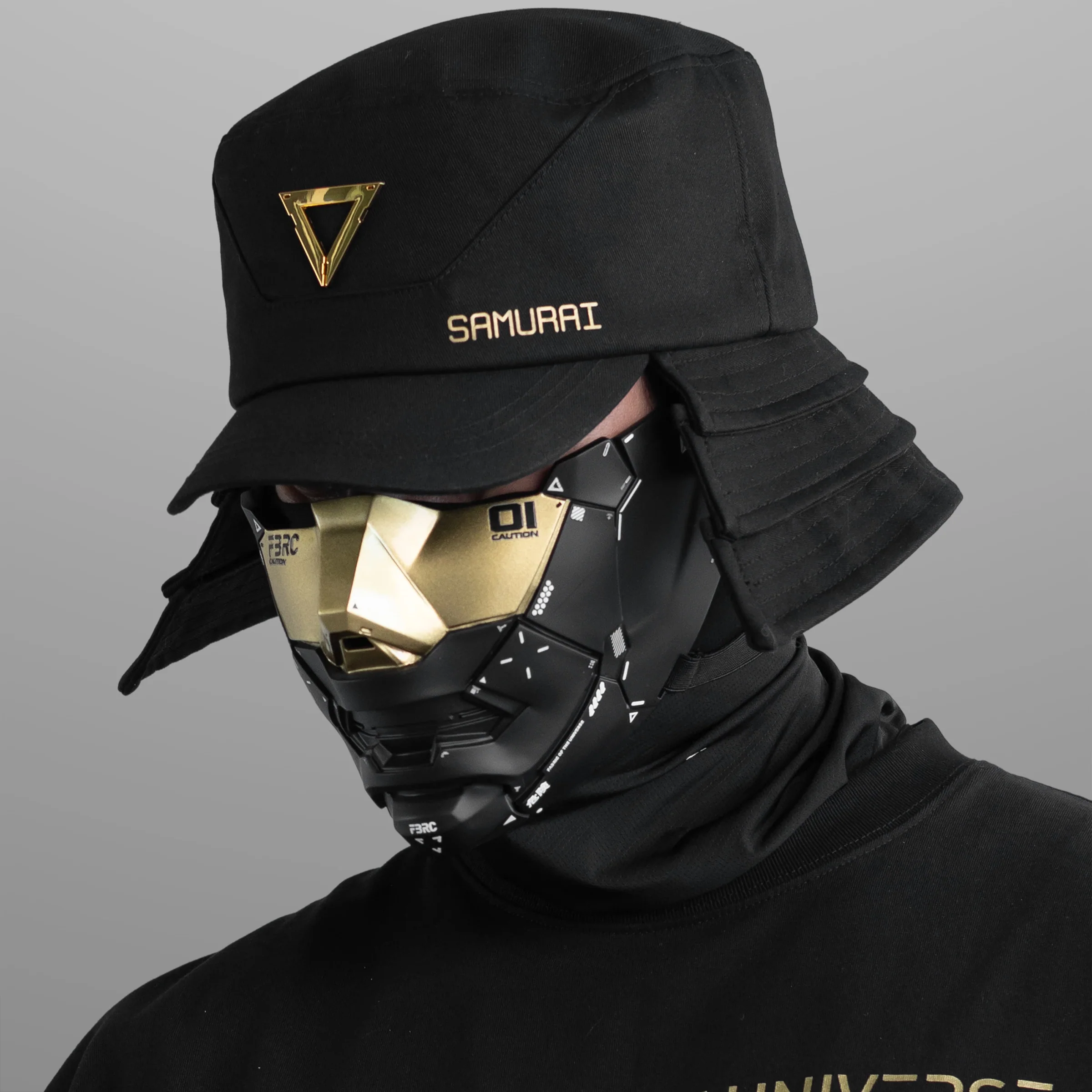 Samurai-02A Black Gold Bucket Hat - Image 13