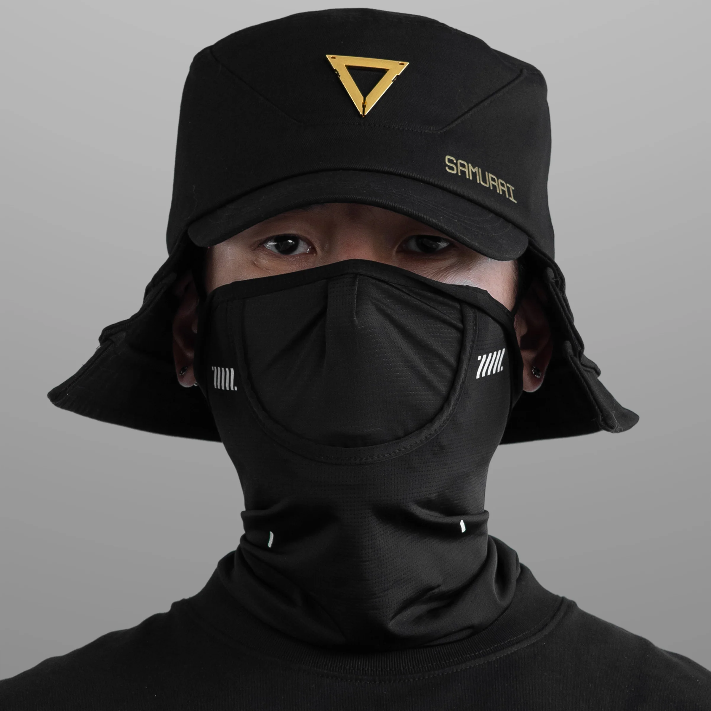 Samurai-02A Black Gold Bucket Hat - Image 3