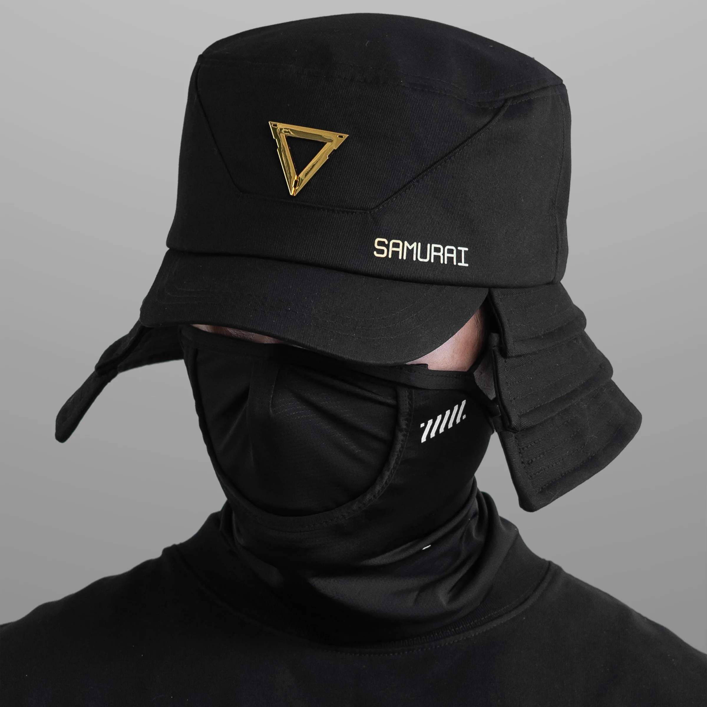 Samurai-02A Black Gold Bucket Hat - Image 4