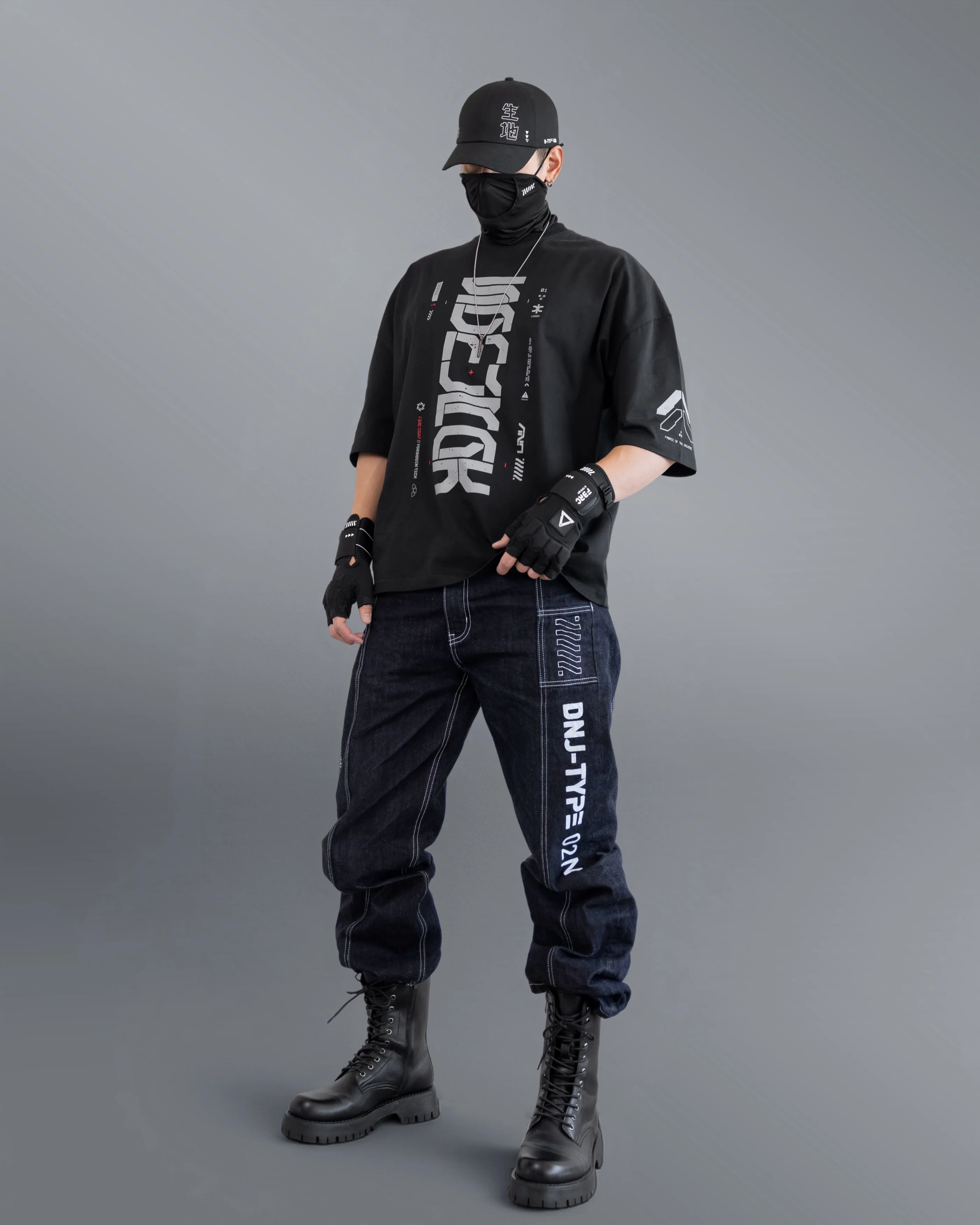 Samurai Black Oversized Short Sleeve T - Image 3