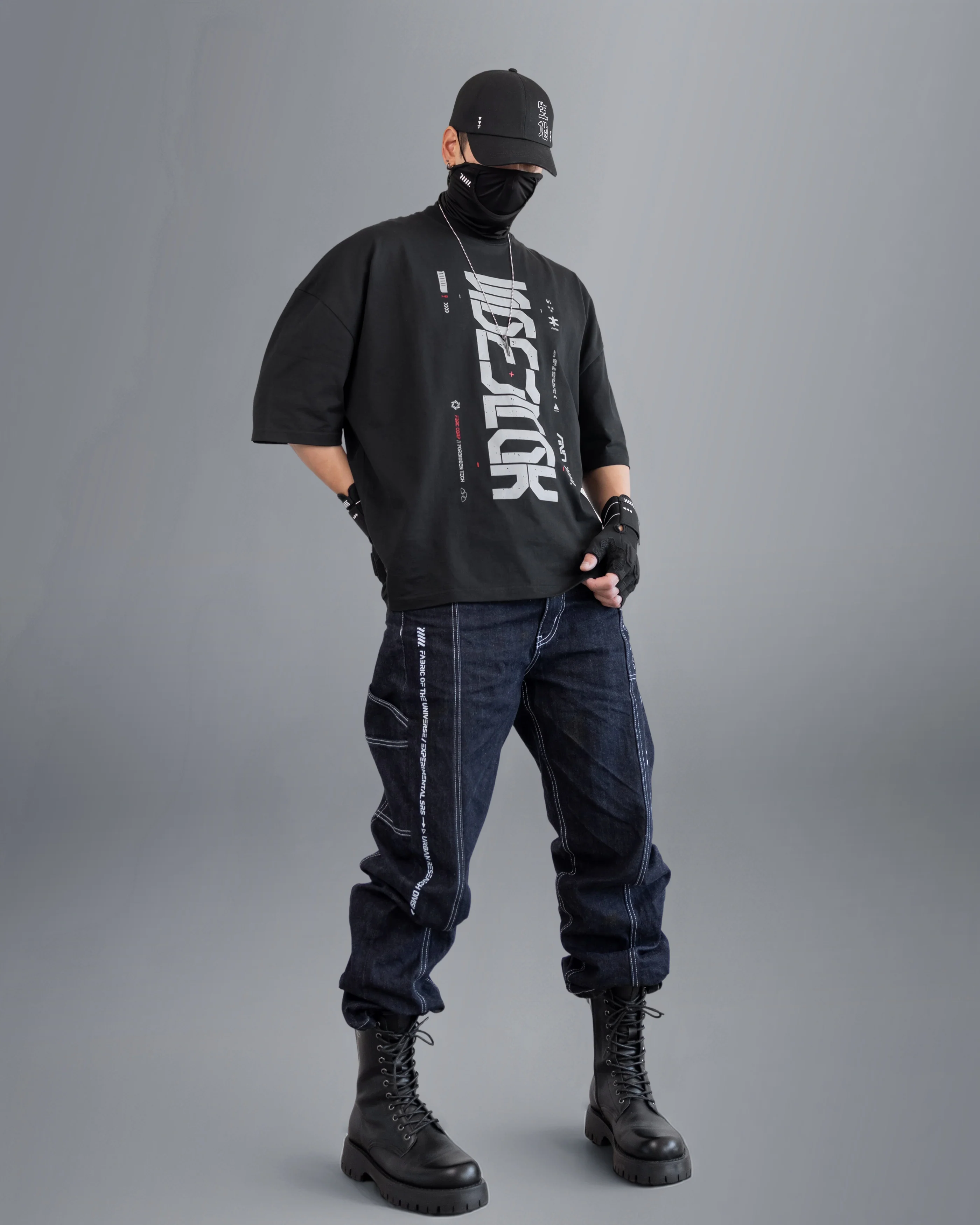 Samurai Black Oversized Short Sleeve T - Image 4