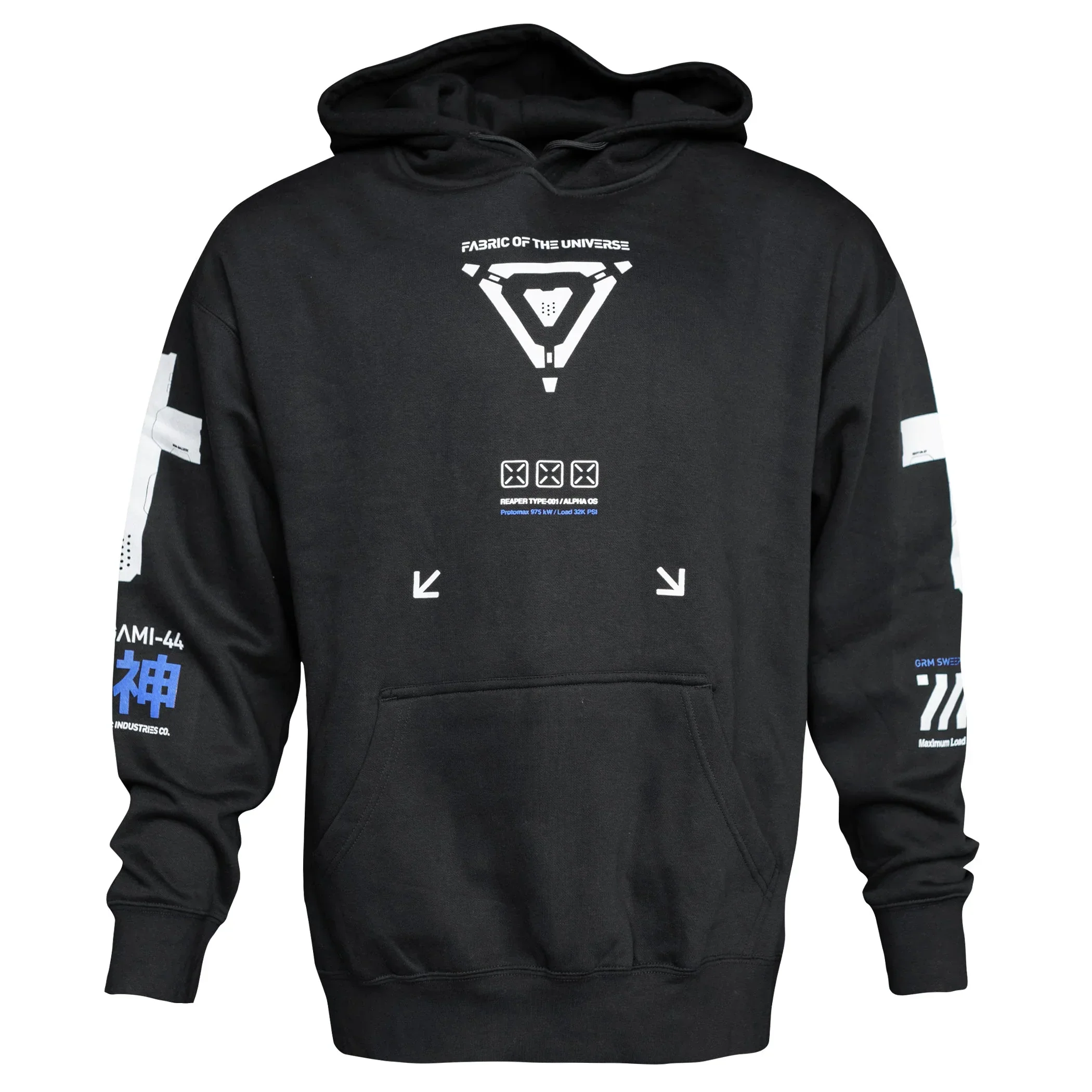 Shinigami-44 BL Black Hoodie - Image 2