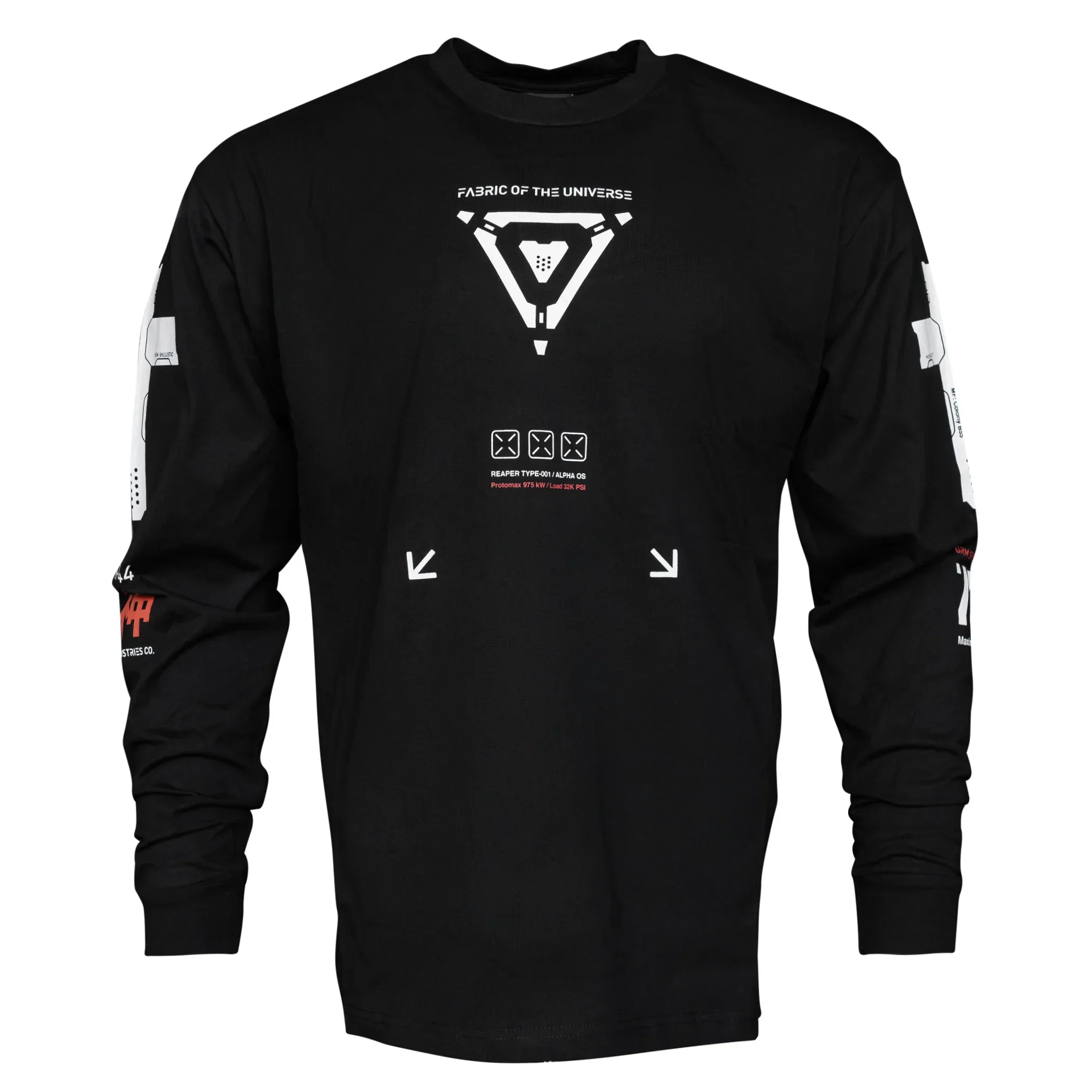 Shinigami-44 Black Long Sleeve T - Image 2