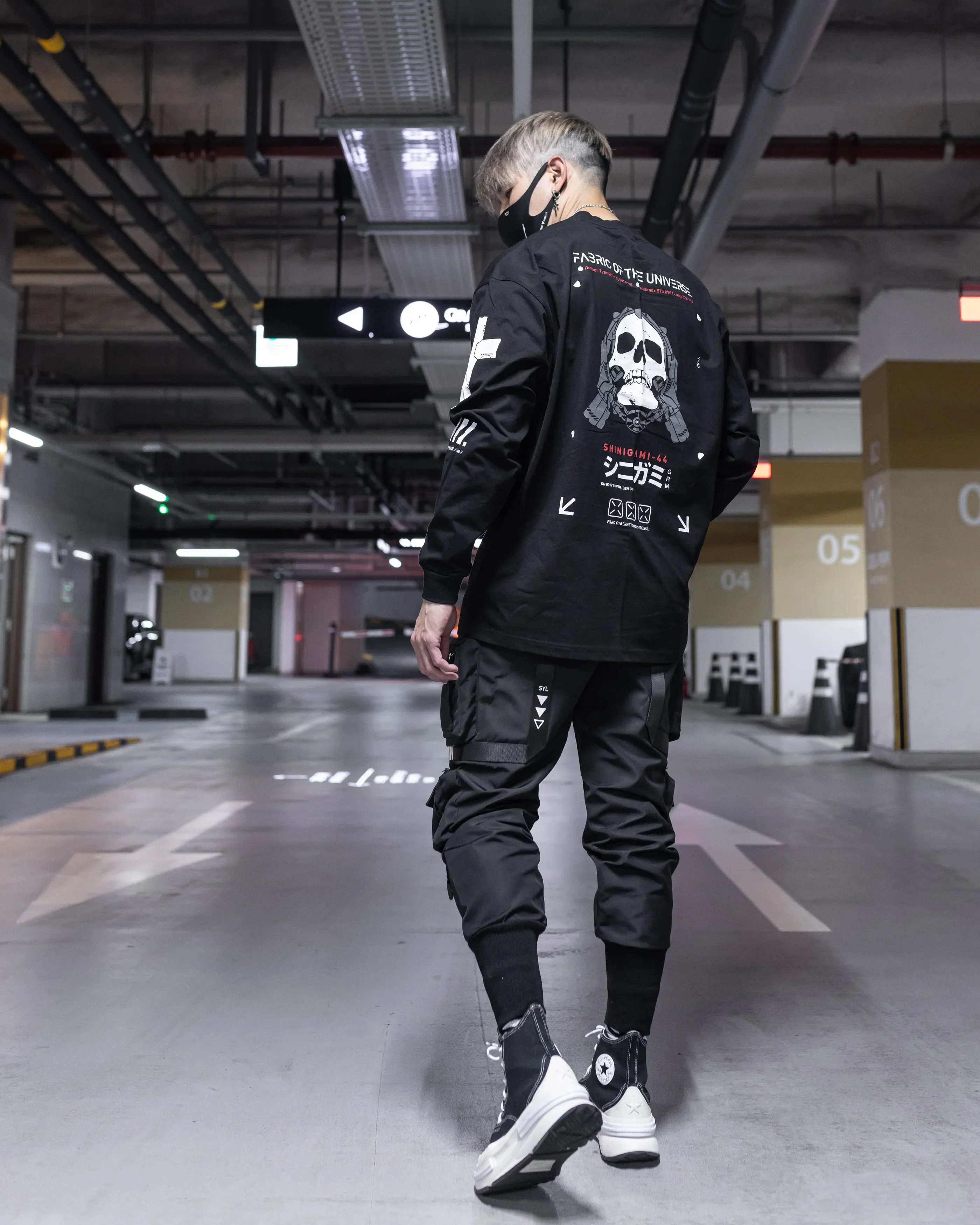 Shinigami-44 Black Long Sleeve T - Image 4