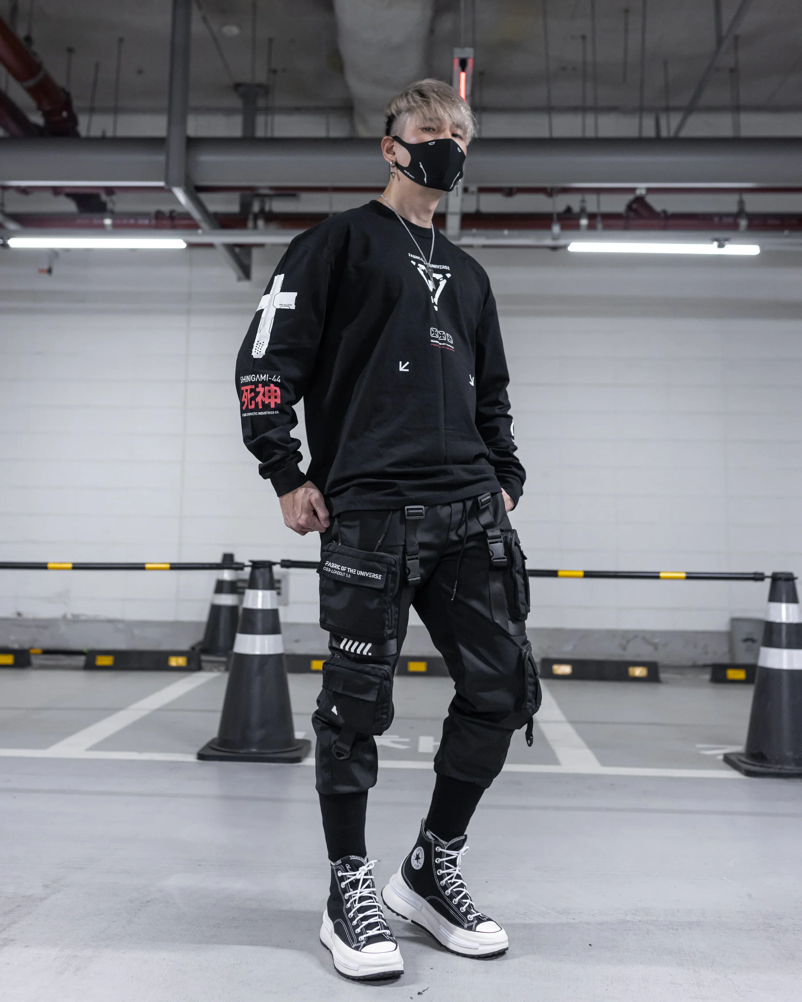 Shinigami-44 Black Long Sleeve T - Image 6