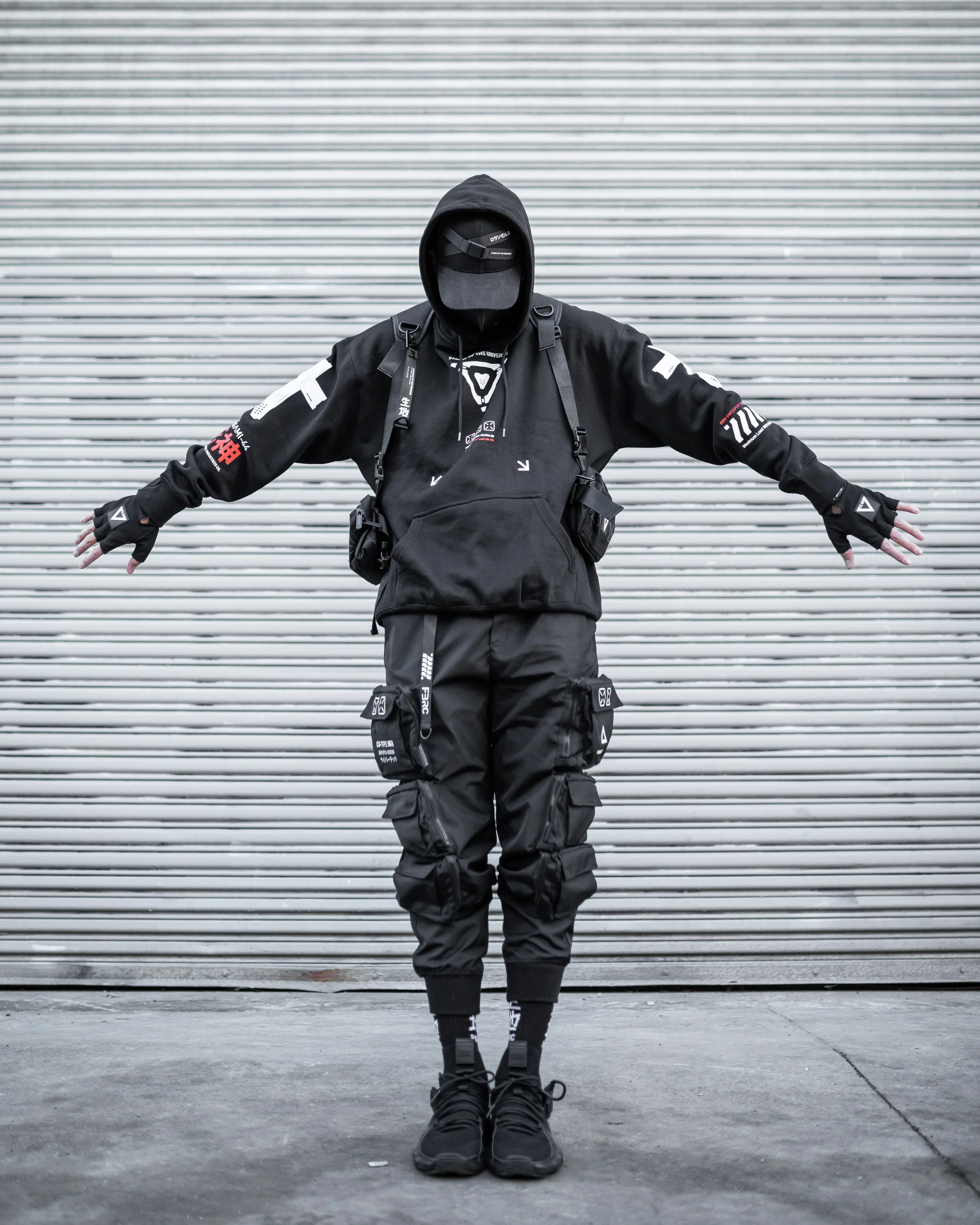 Shinigami-44 RD Black Hoodie - Image 3
