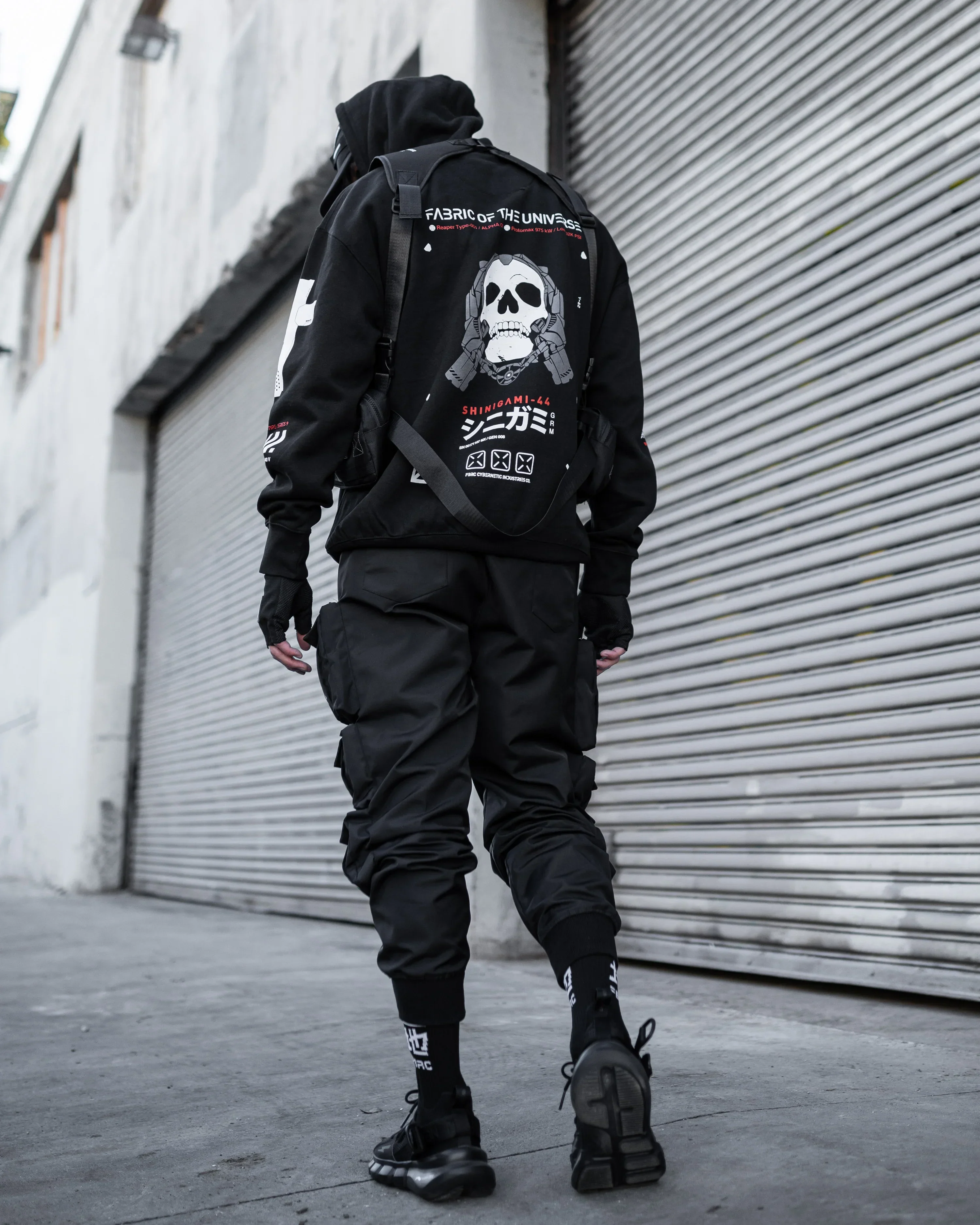 Shinigami-44 RD Black Hoodie - Image 6