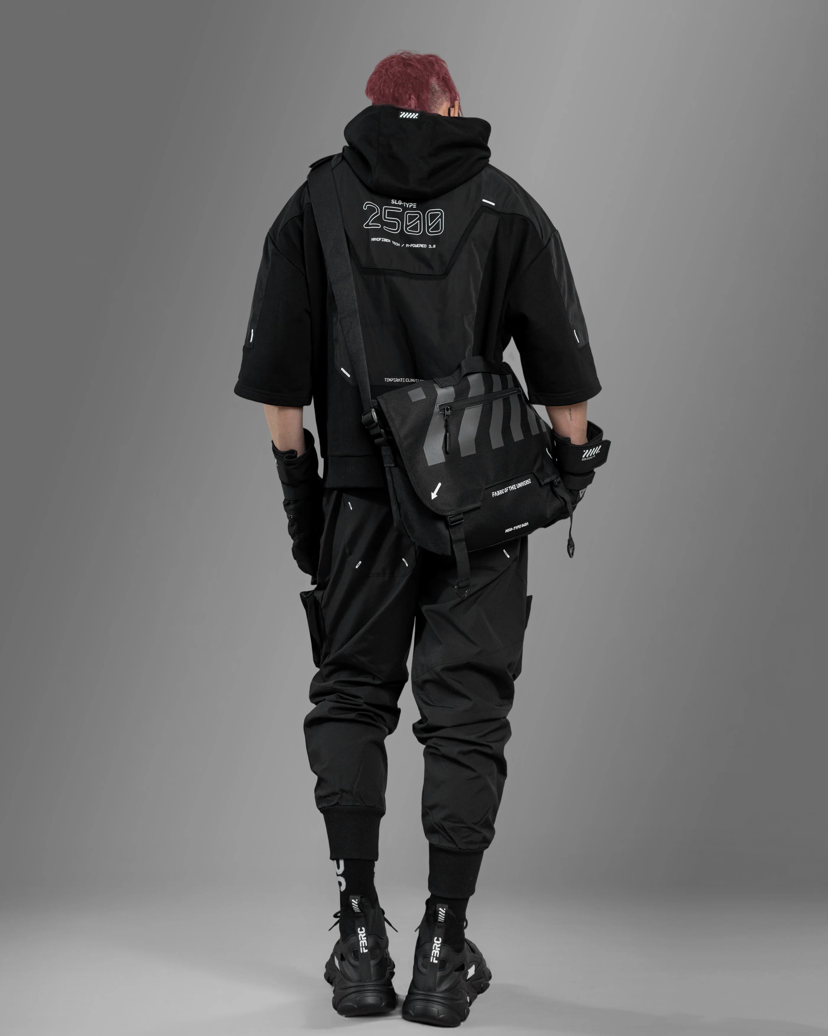 SLG-Type 2500 Black Short Sleeve Hoodie - Image 6