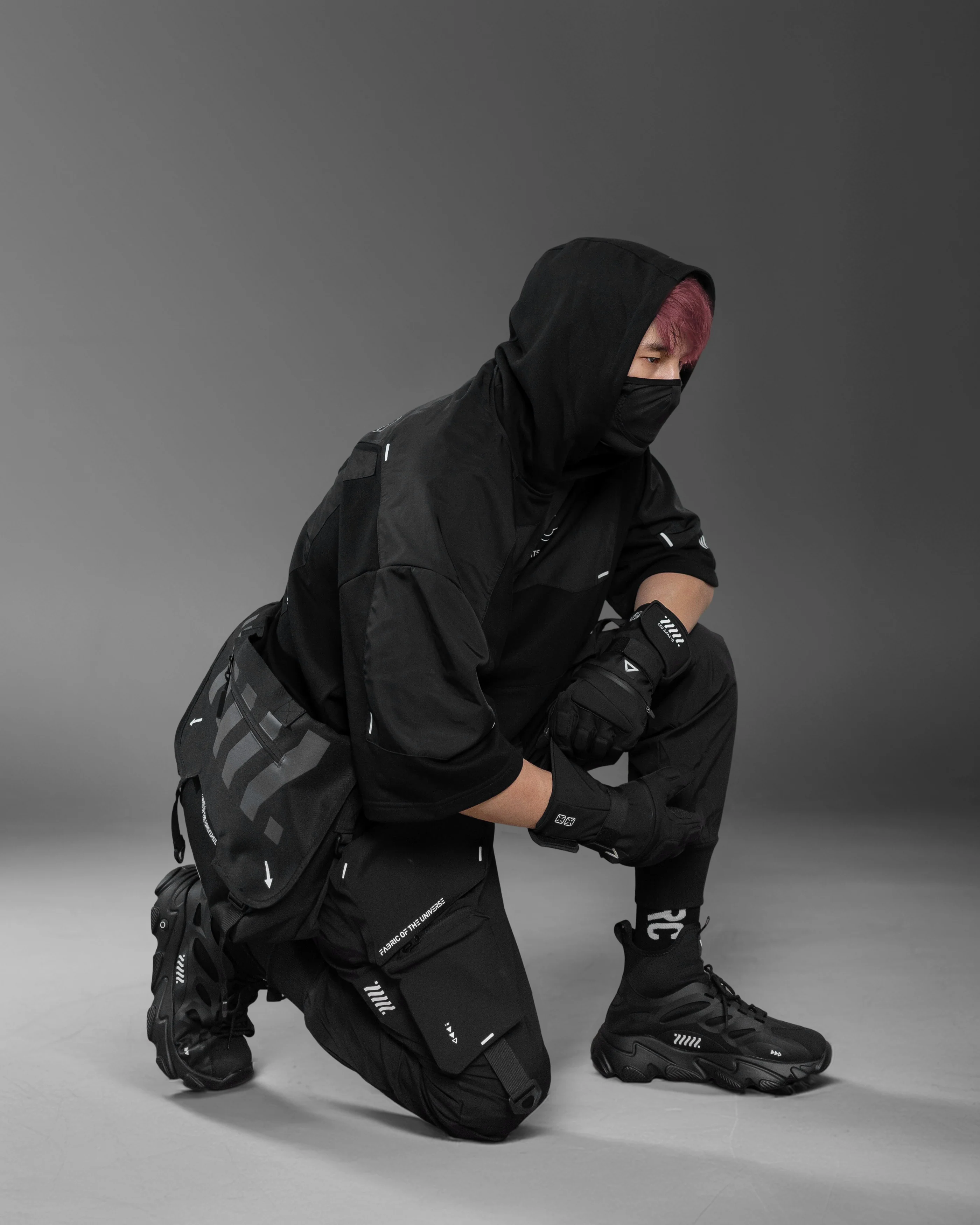 SLG-Type 2500 Black Short Sleeve Hoodie - Image 9