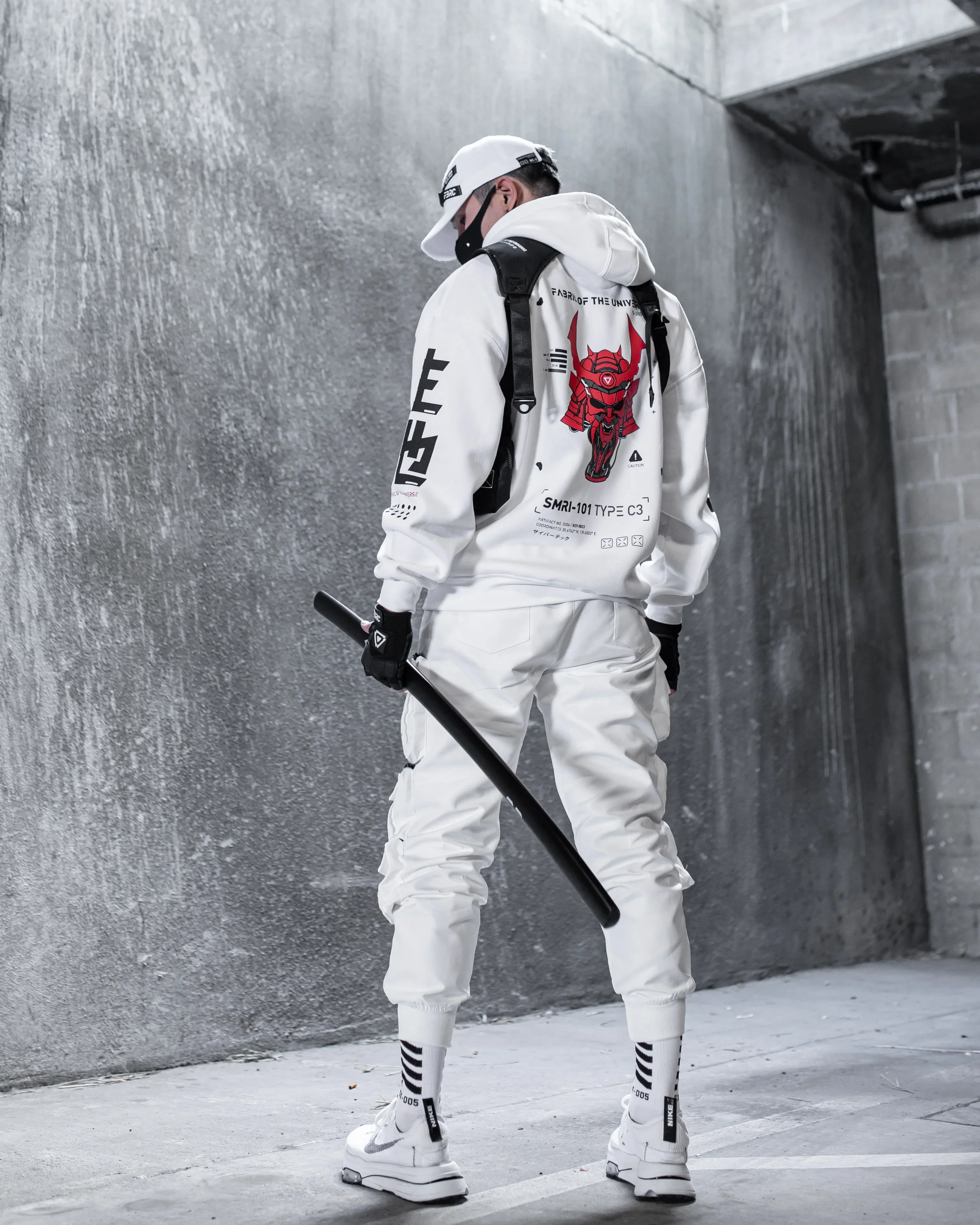 SMRI-101 RD White Hoodie - Image 4