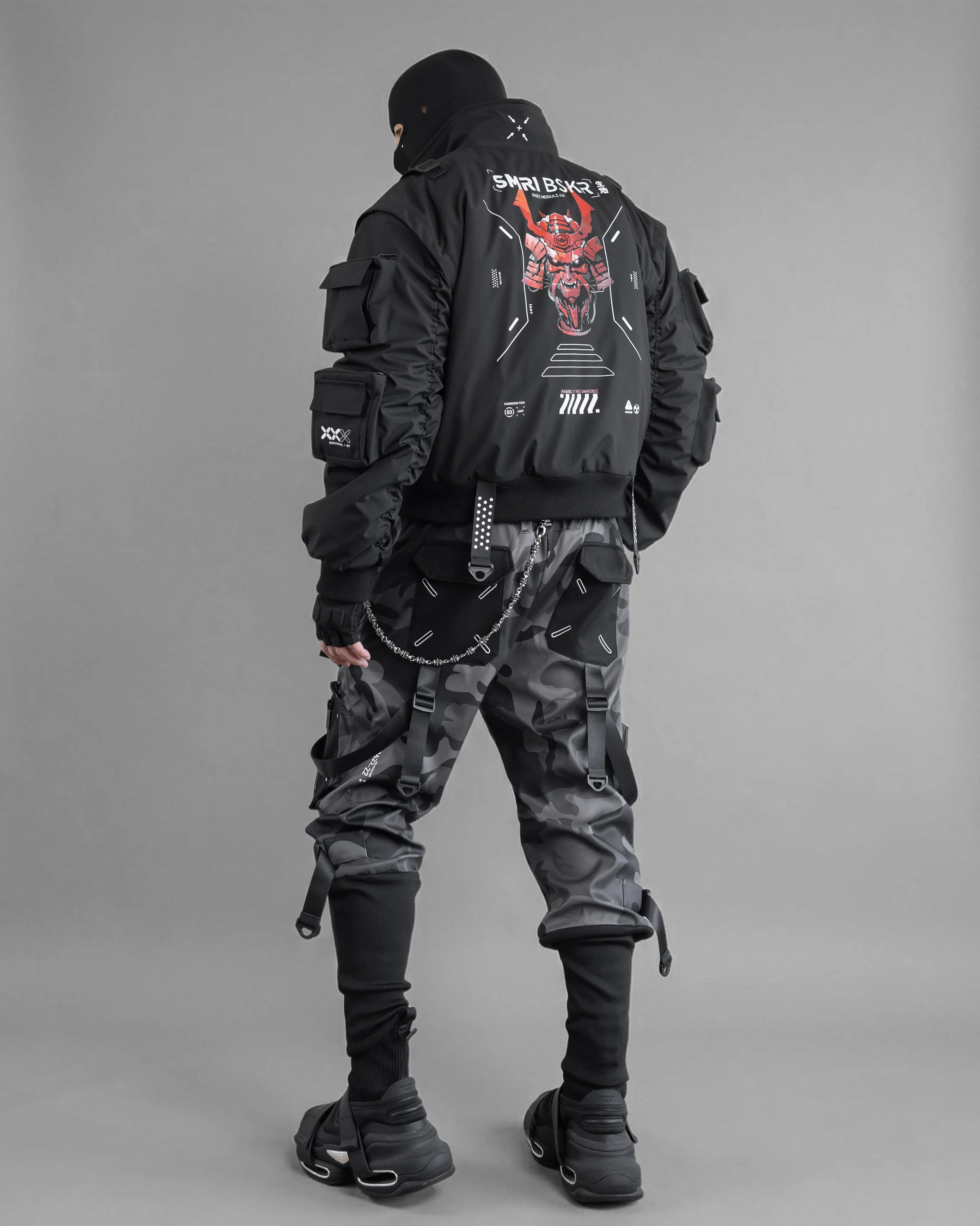 SMRI BSKR Black Bomber Jacket - Image 11
