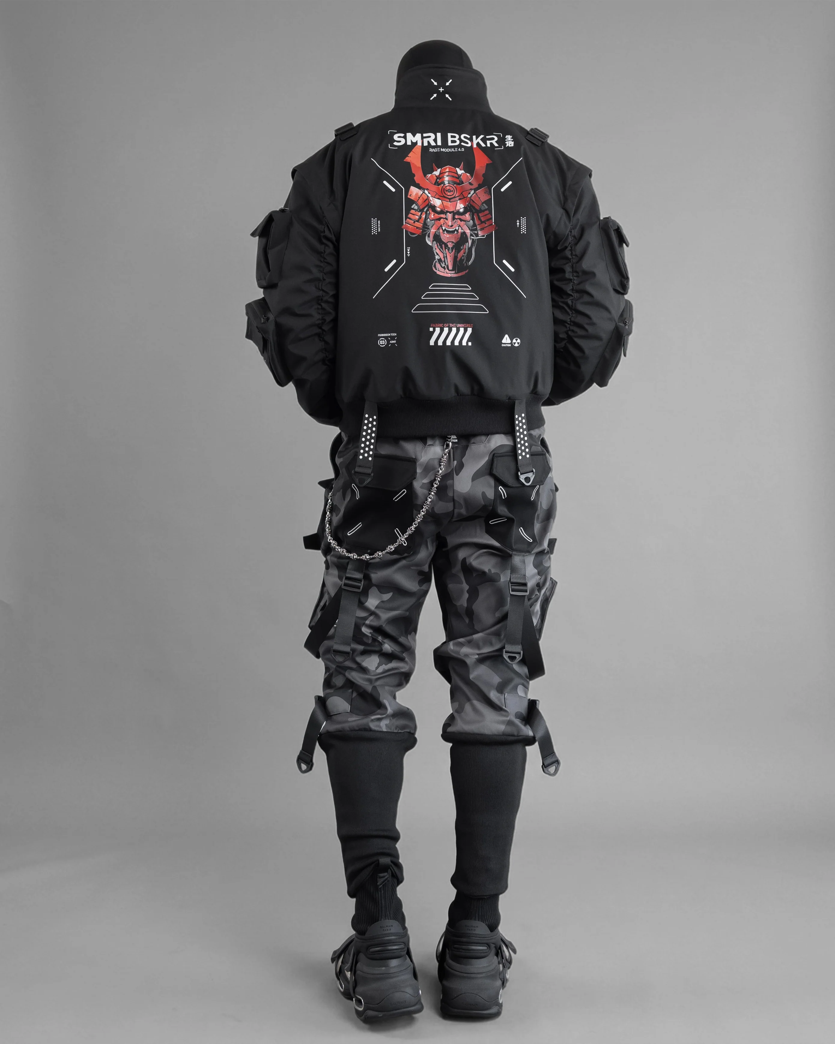 SMRI BSKR Black Bomber Jacket - Image 16