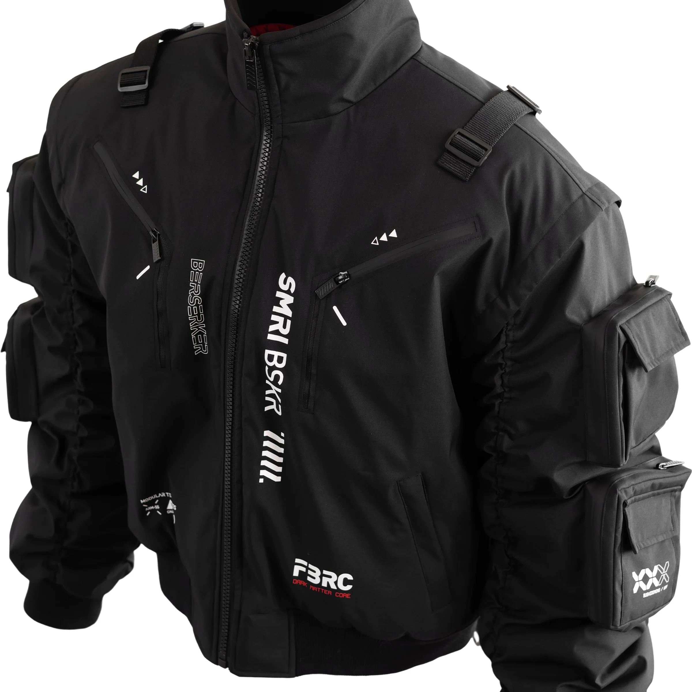 SMRI BSKR Black Bomber Jacket - Image 3