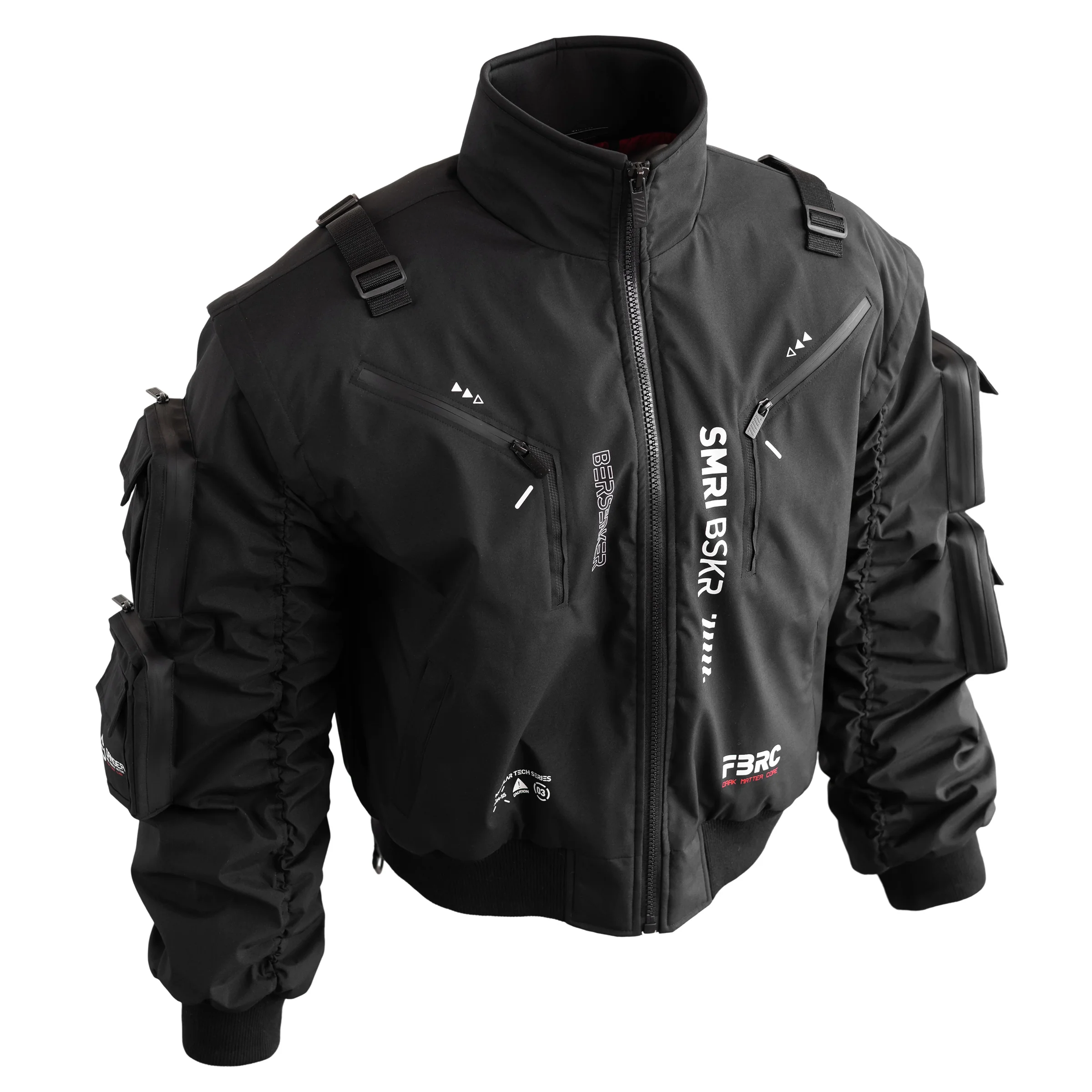 SMRI BSKR Black Bomber Jacket - Image 5