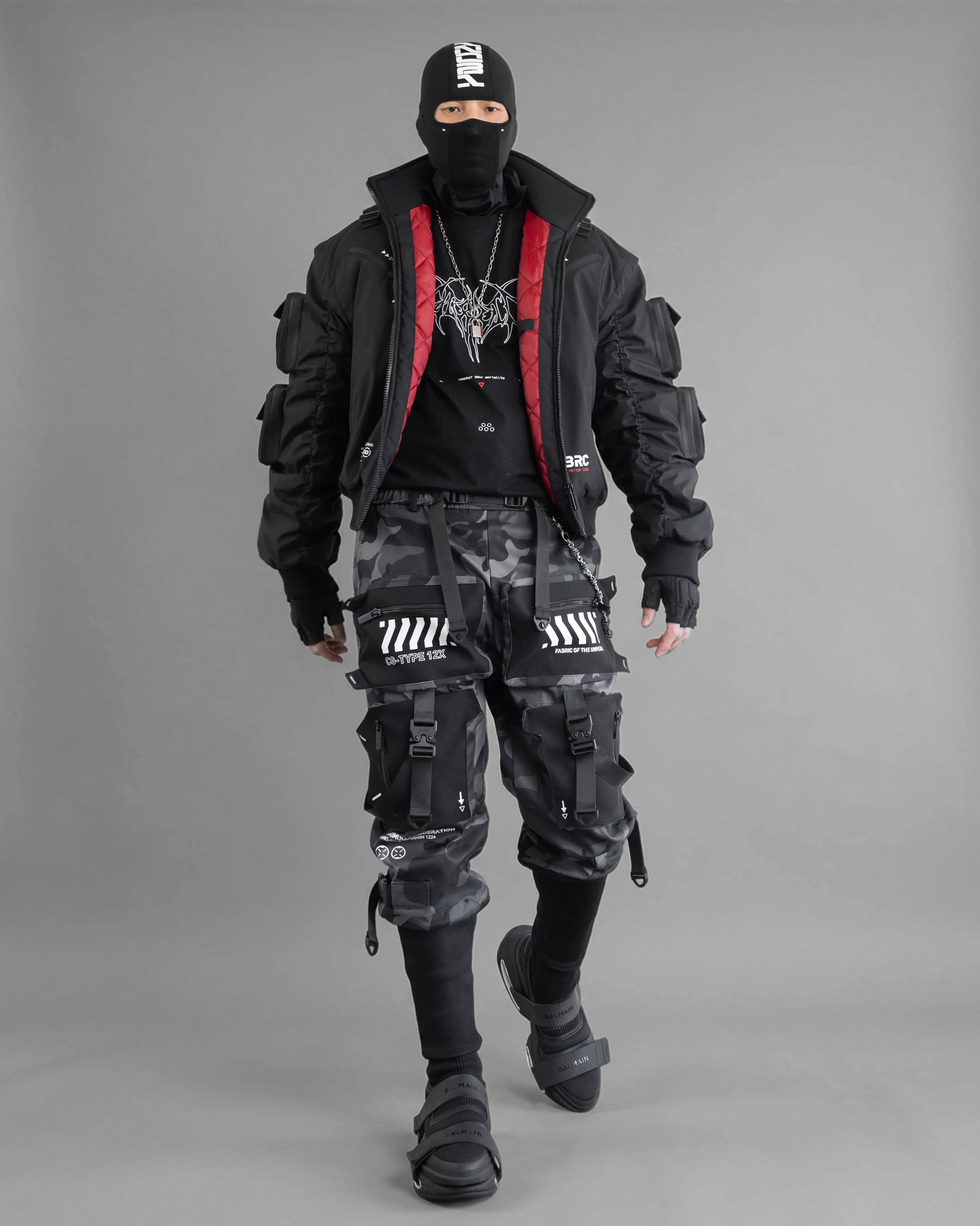 SMRI BSKR Black Bomber Jacket - Image 6