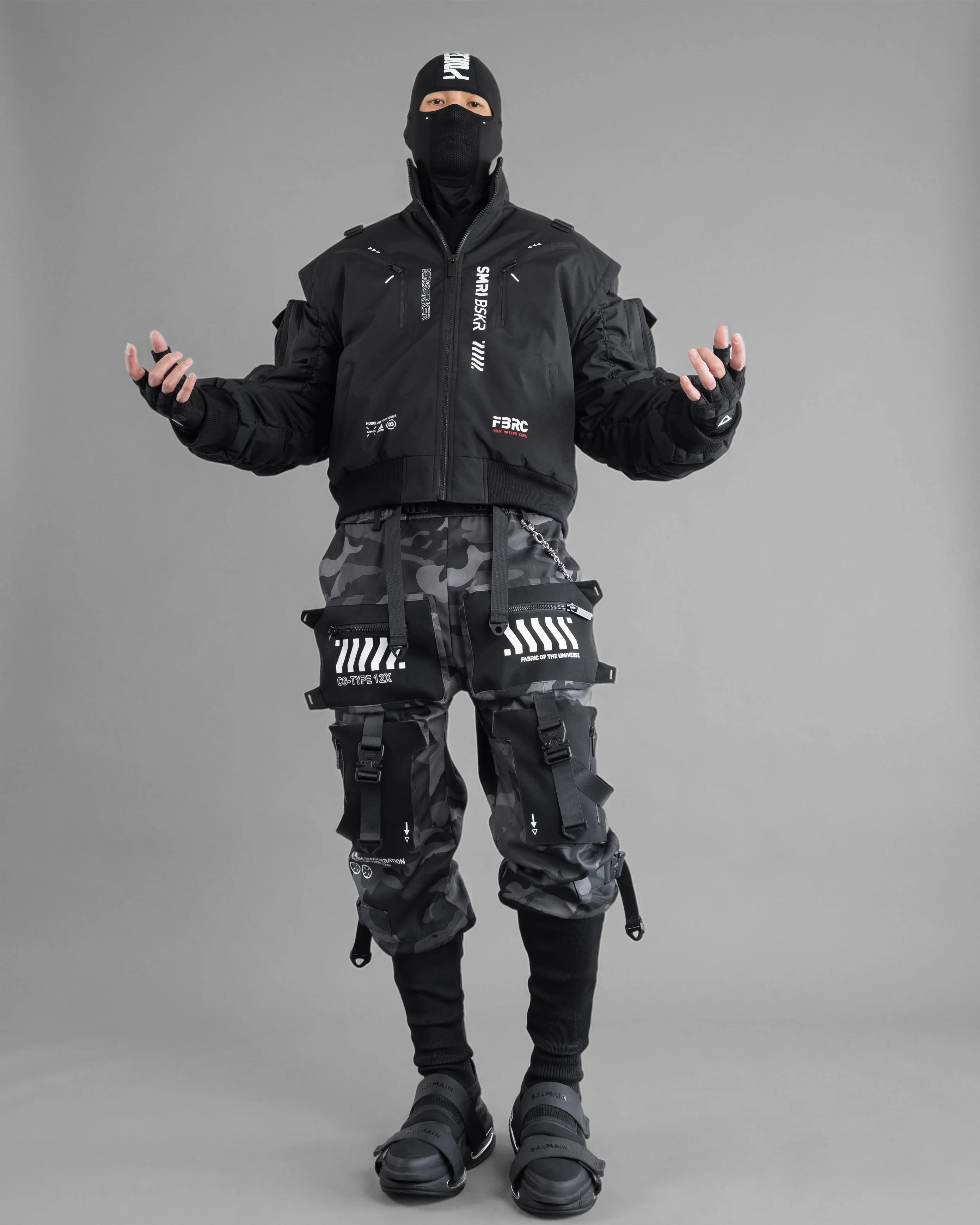 SMRI BSKR Black Bomber Jacket - Image 9