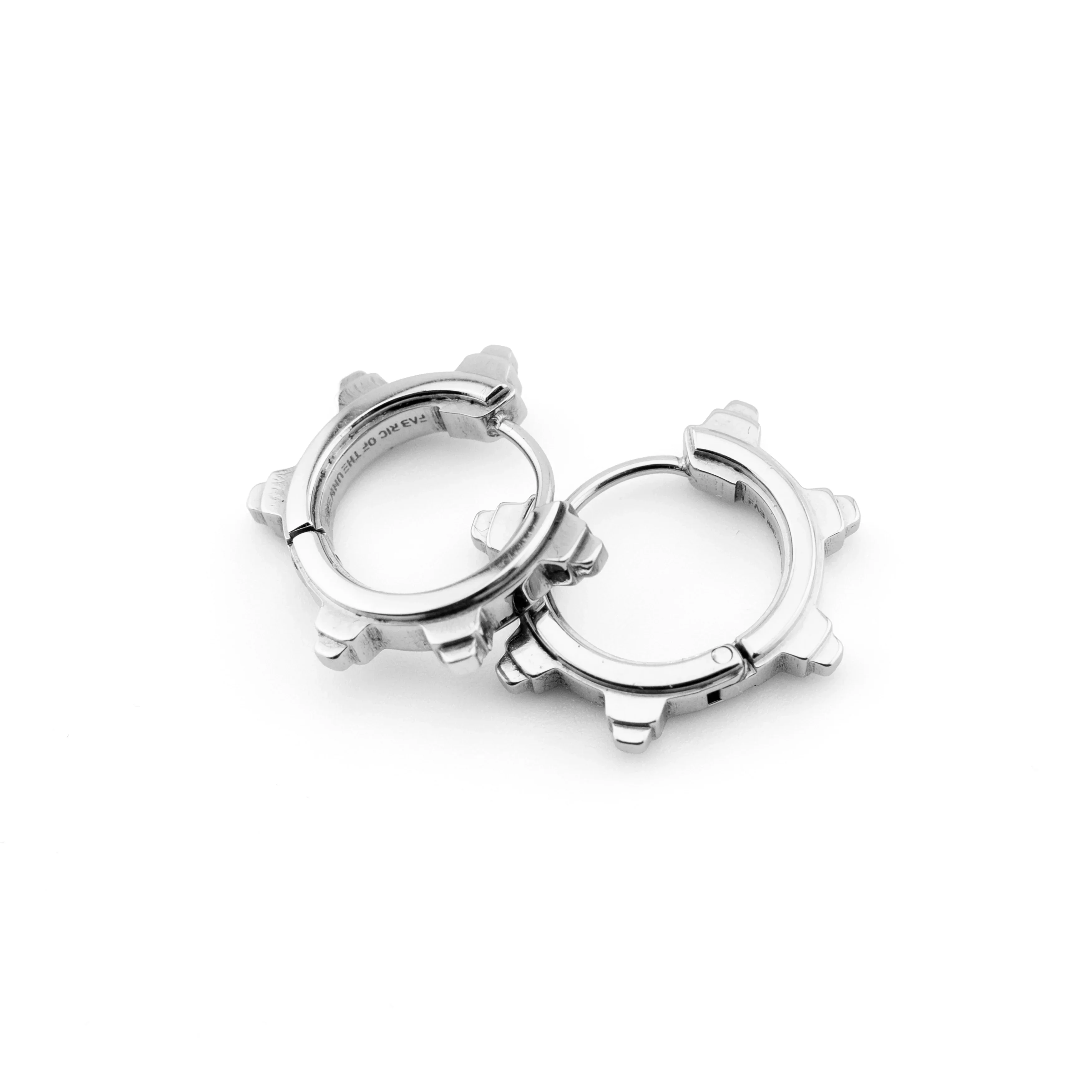 SP-01B Steel Spike Earrings - Image 3