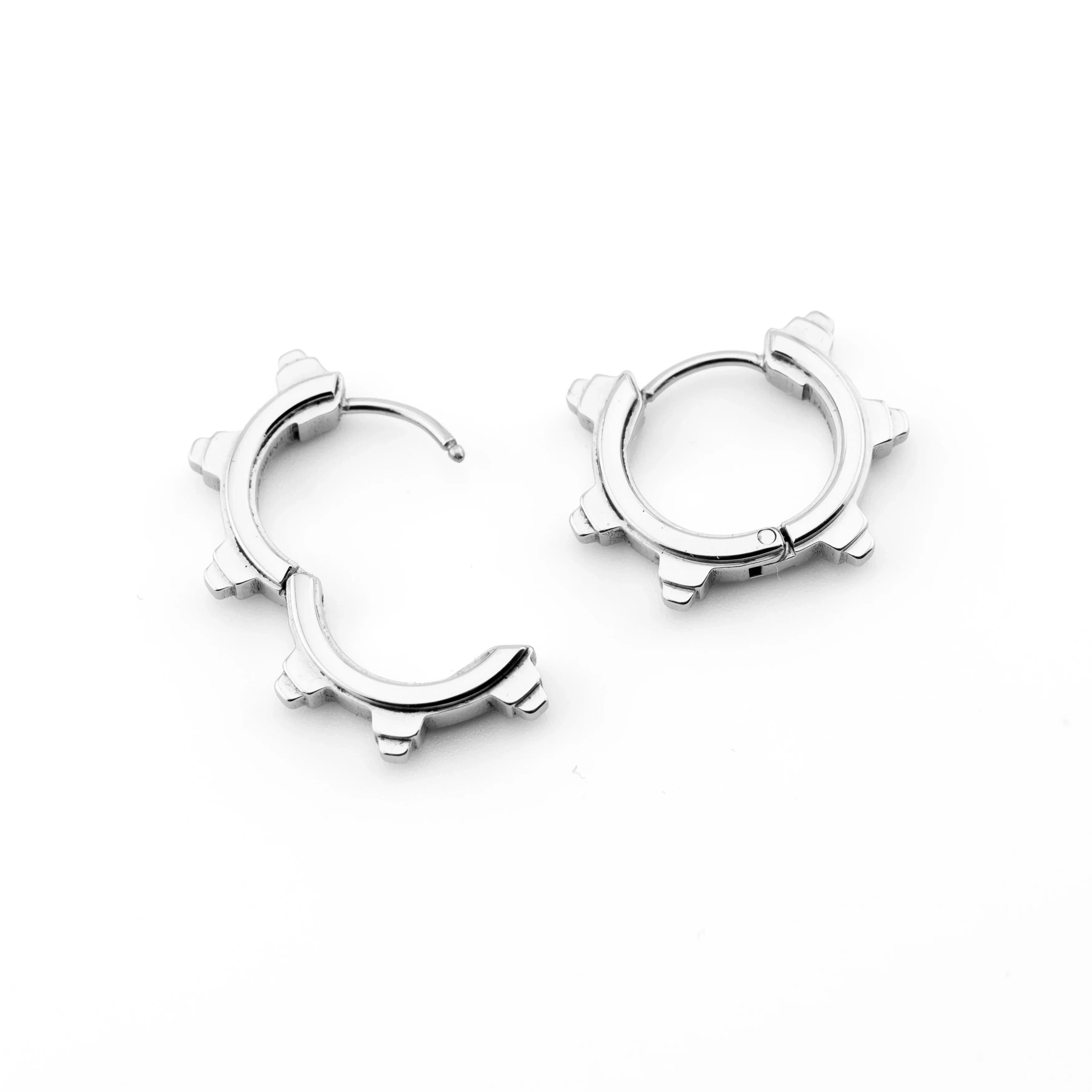 SP-01B Steel Spike Earrings - Image 4