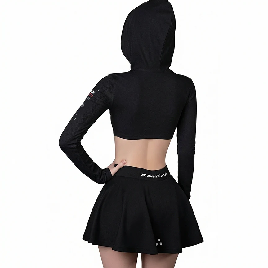 SRG-Type 155 Black Super Shrug Hoodie - Image 3