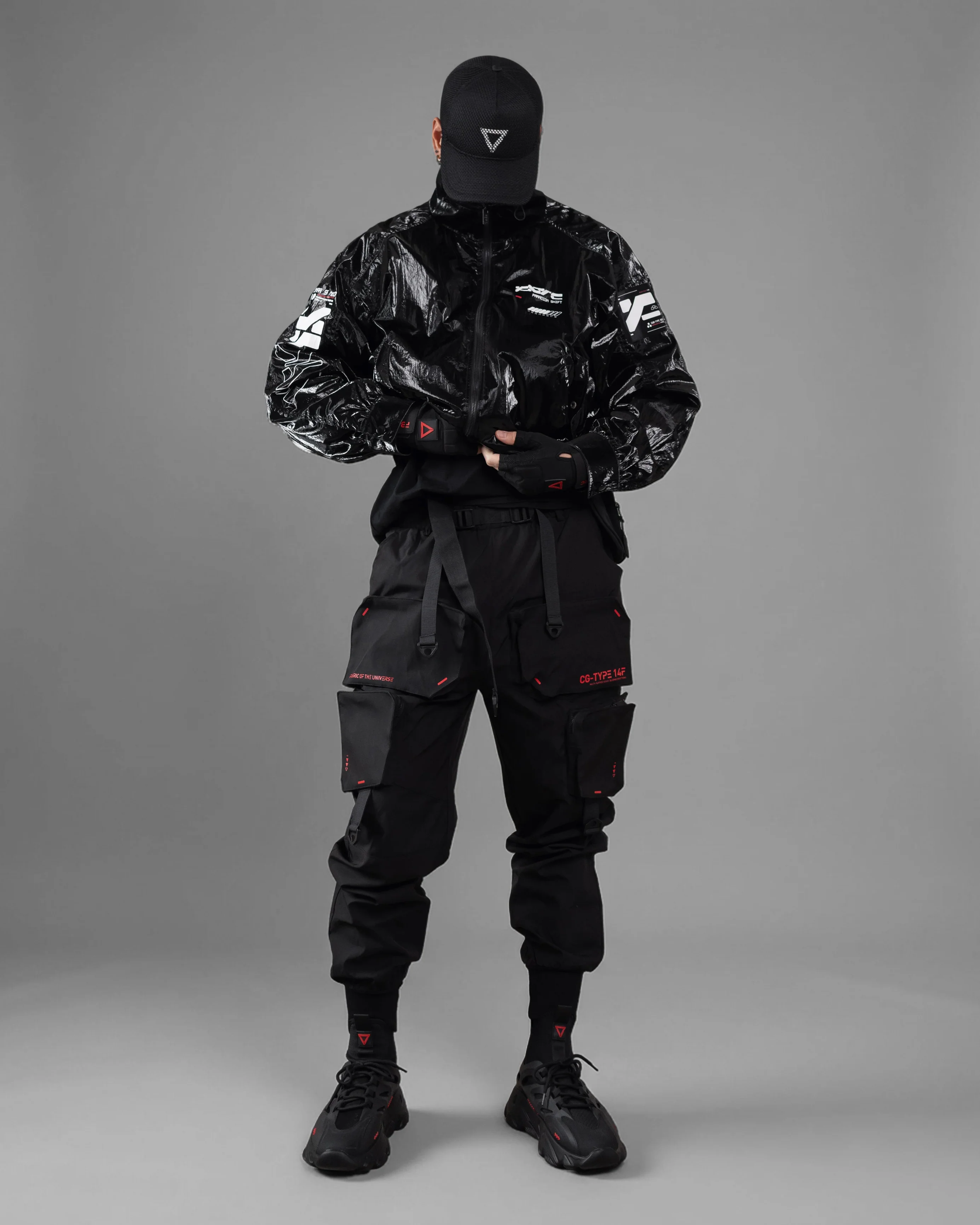 SWB-052 Black Chrome Crop Windbreaker - Image 10