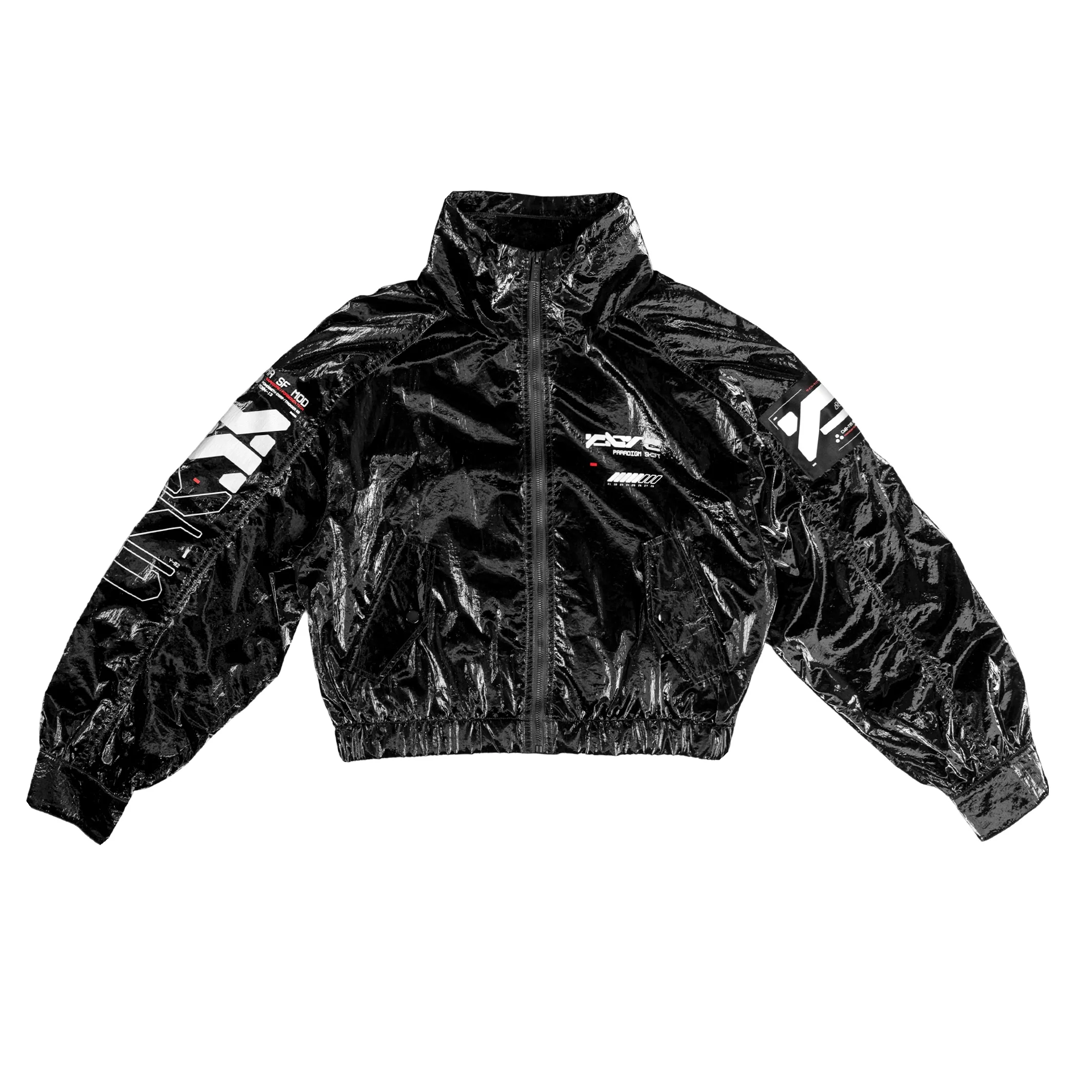 SWB-052 Black Chrome Crop Windbreaker - Image 5
