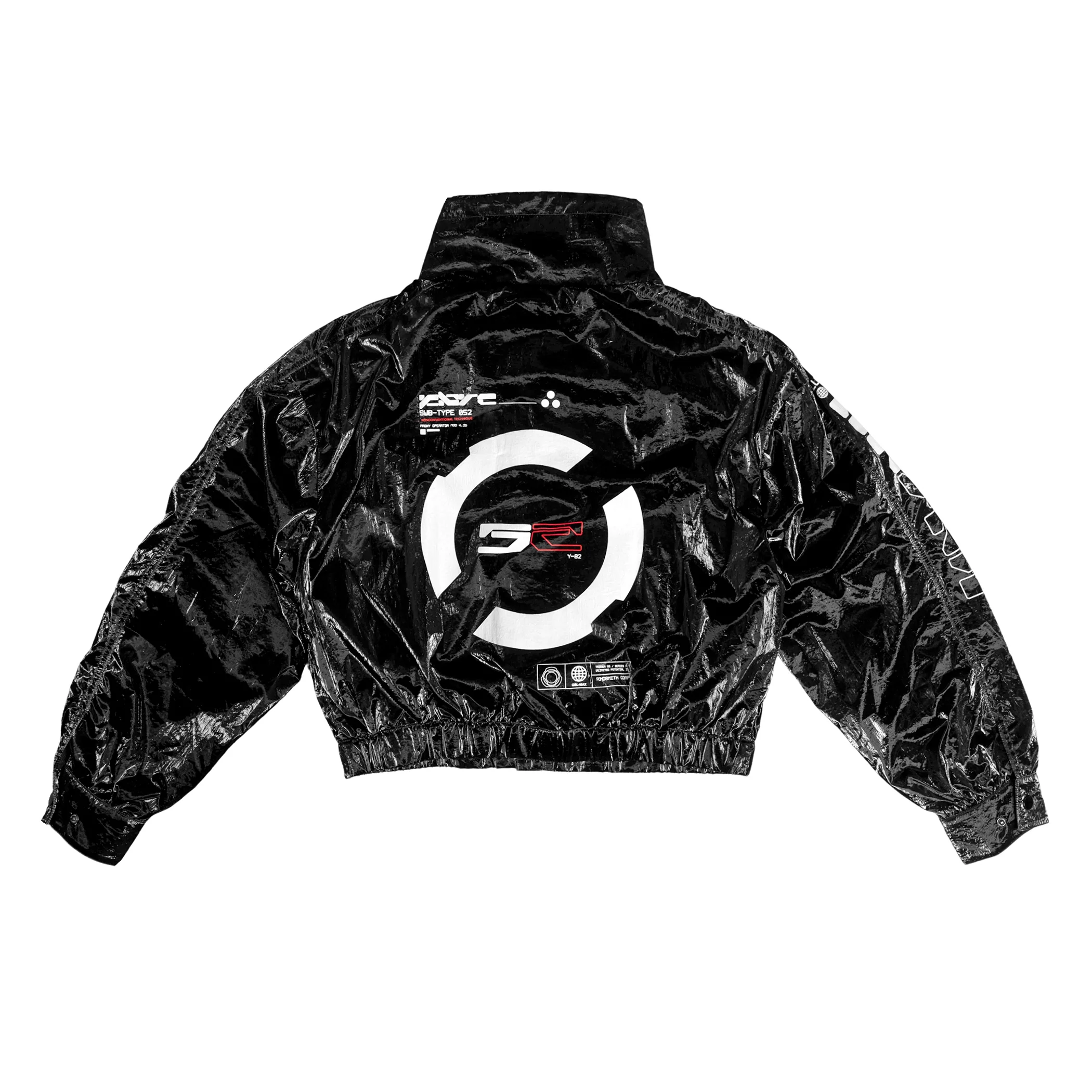 SWB-052 Black Chrome Crop Windbreaker - Image 6