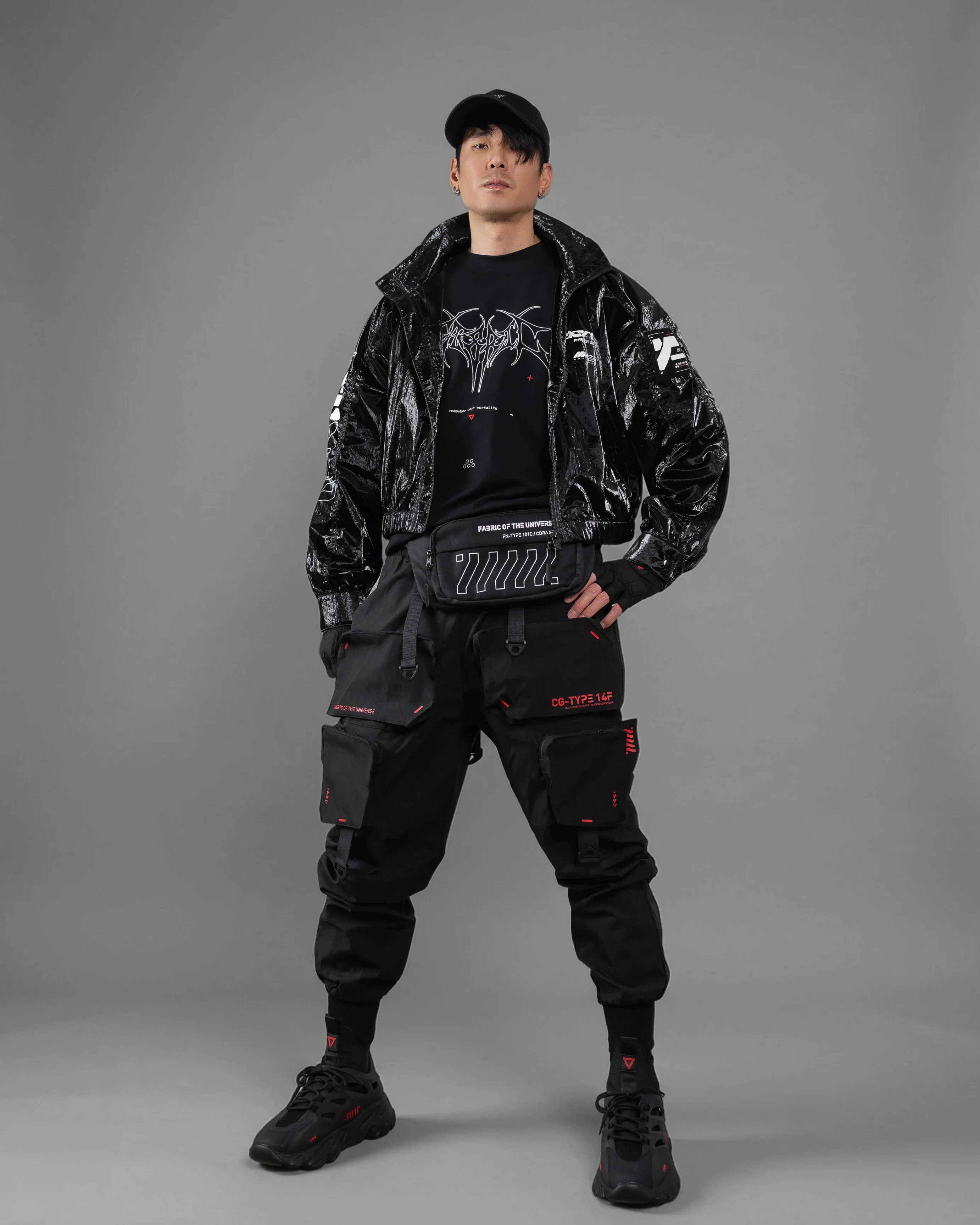 SWB-052 Black Chrome Crop Windbreaker - Image 7