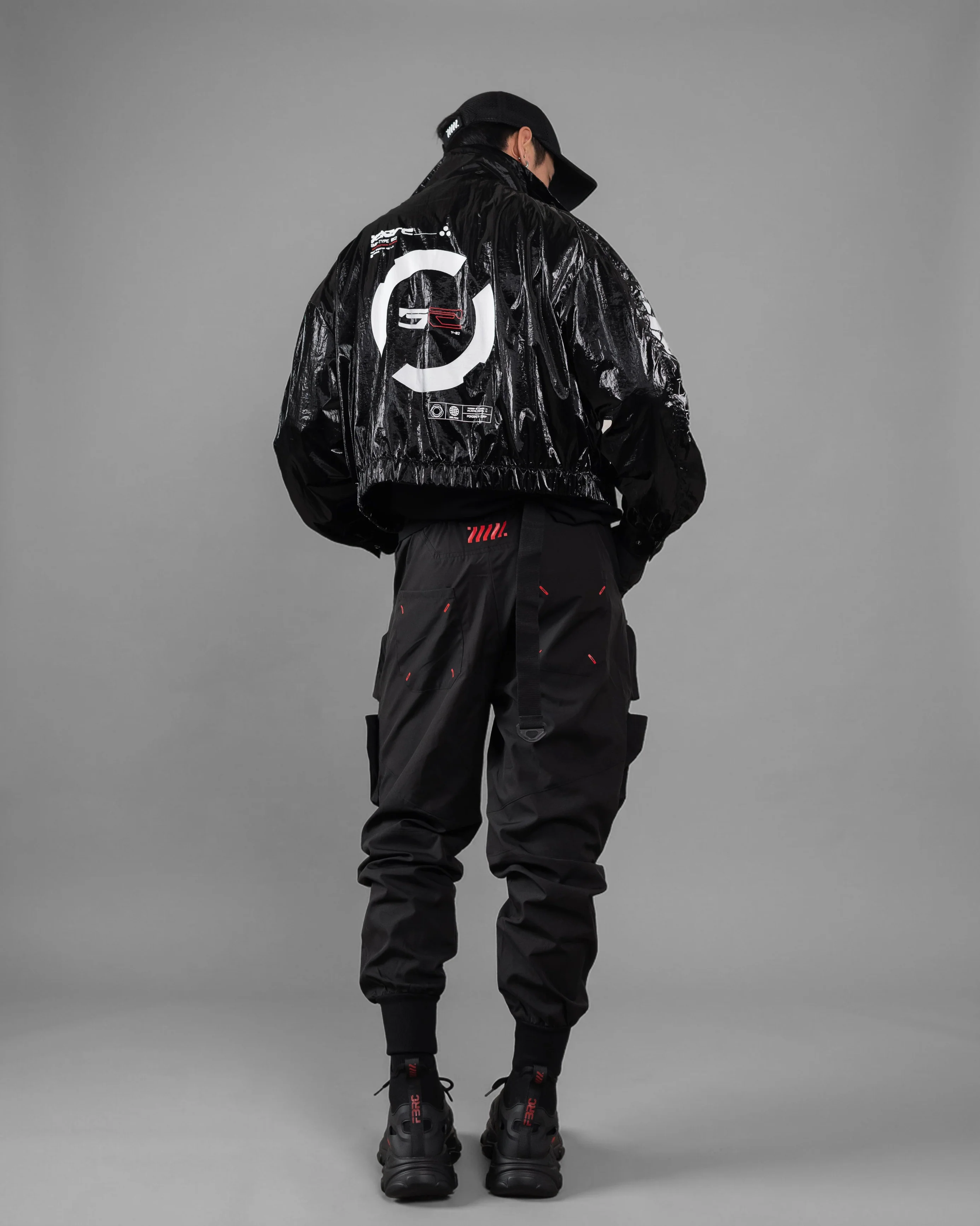 SWB-052 Black Chrome Crop Windbreaker - Image 9
