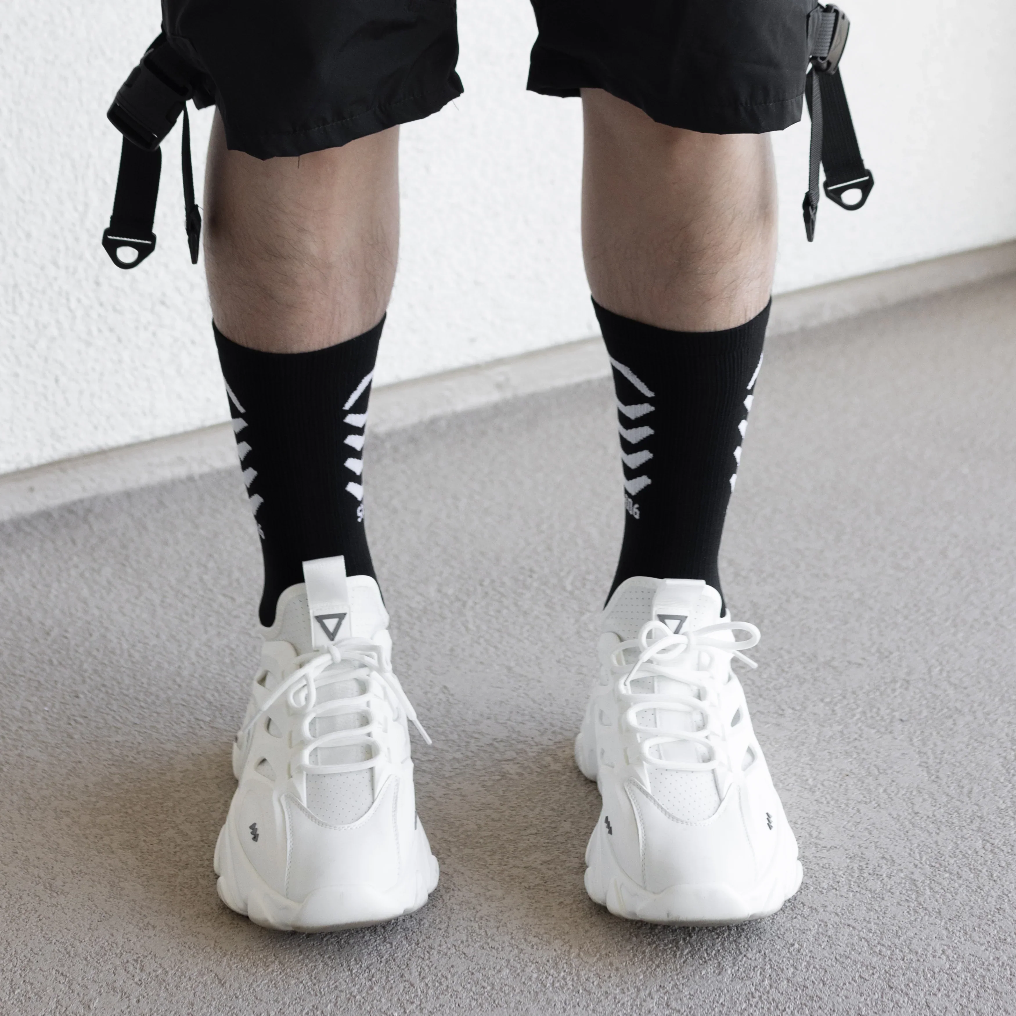 SX-006 Black Crew Socks - Image 3