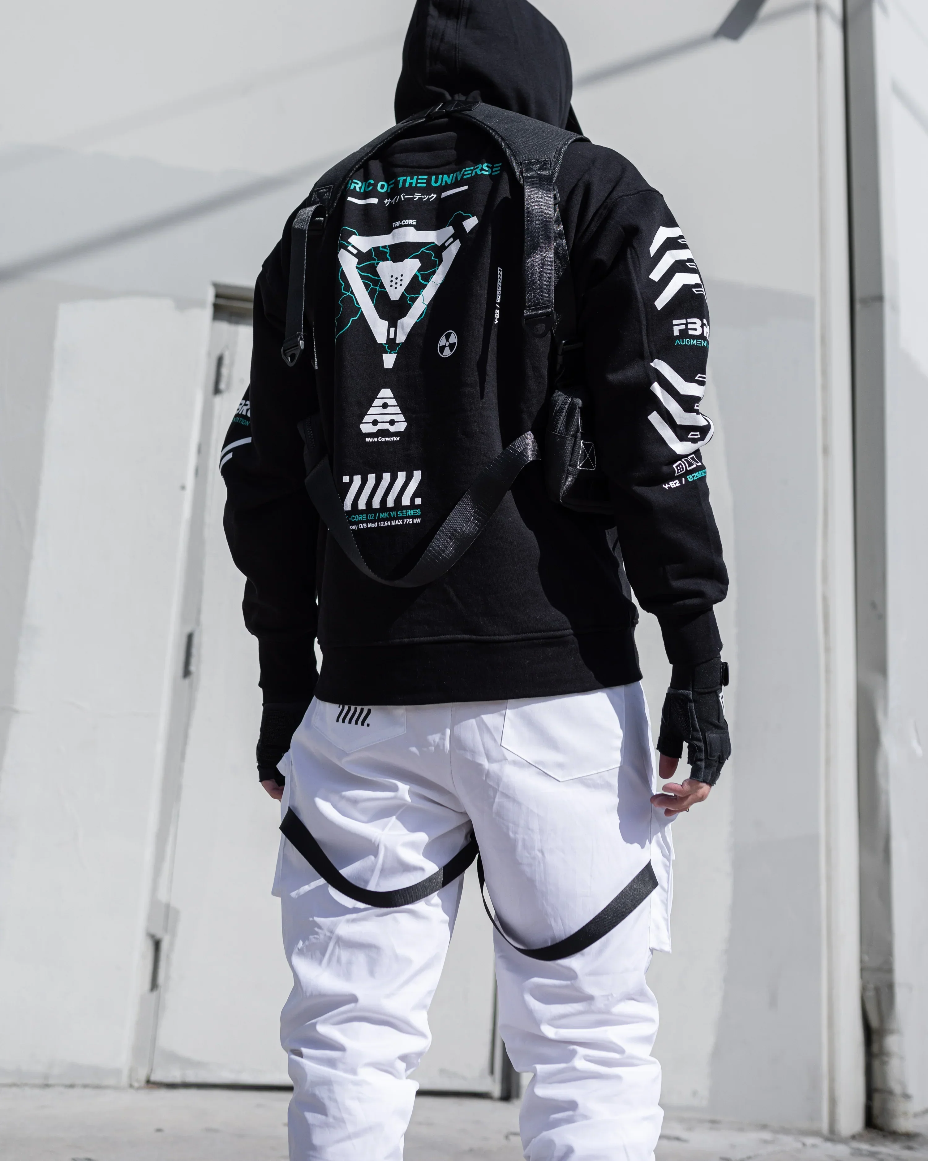 T-CORE 2A Black Zip Hoodie - Image 3