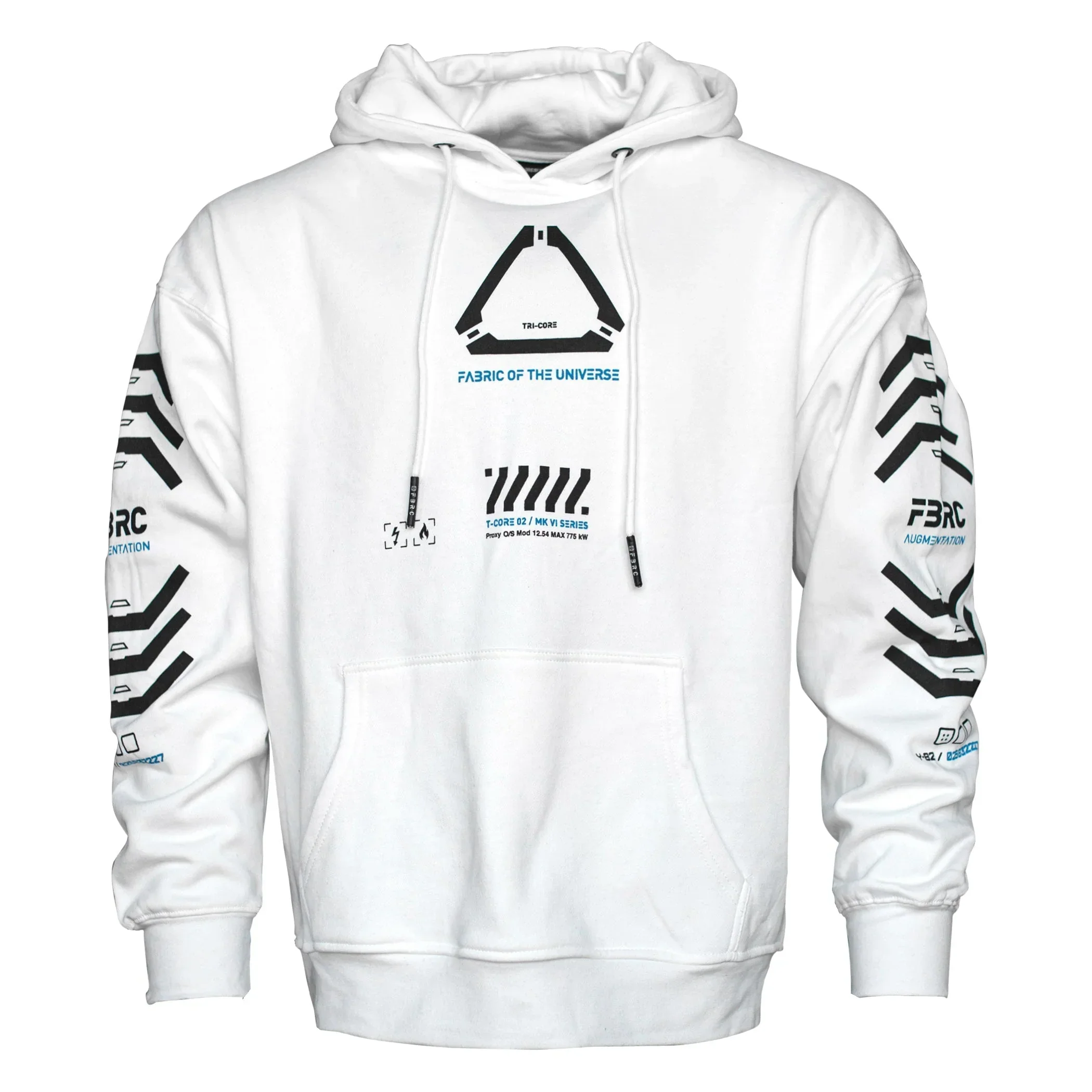 T-CORE 2B White Hoodie - Image 2