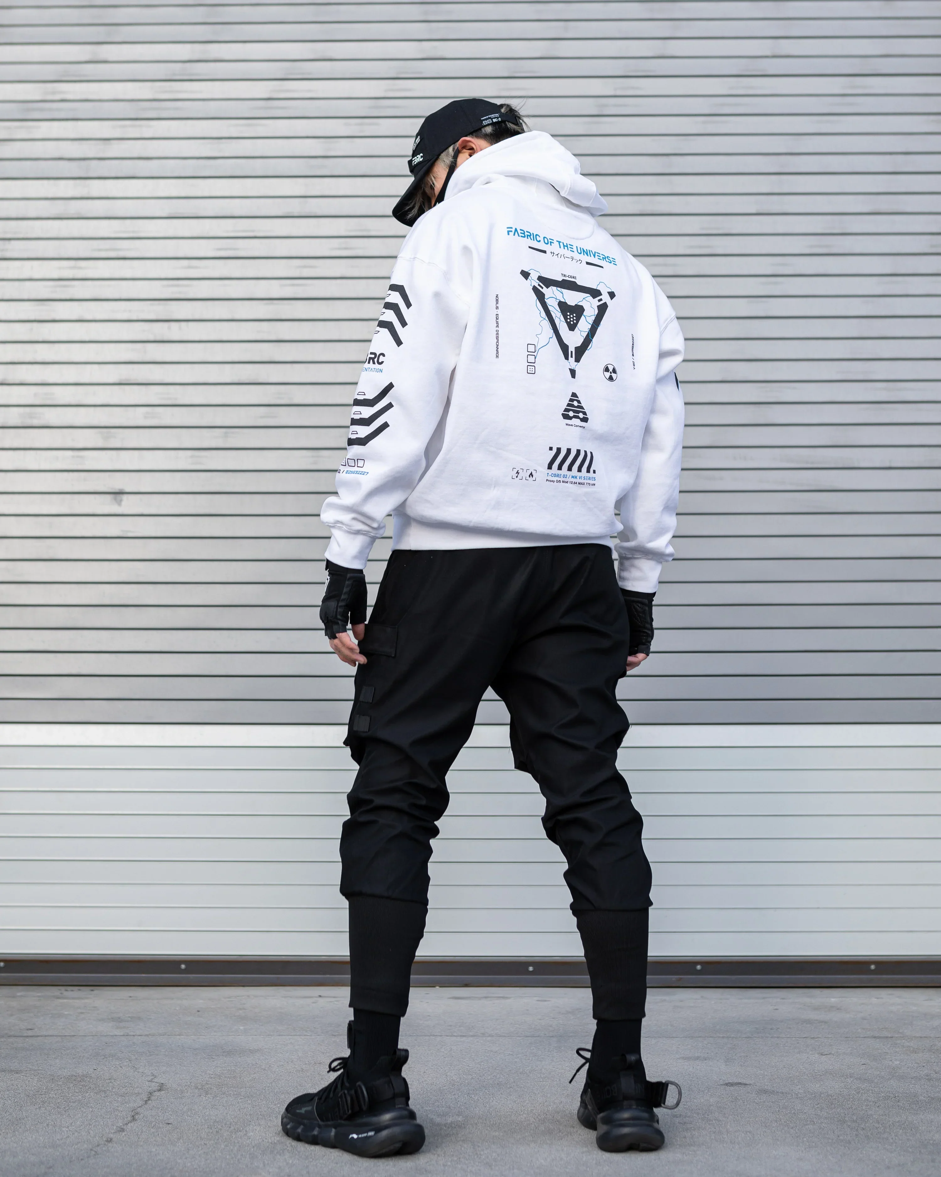 T-CORE 2B White Hoodie - Image 4
