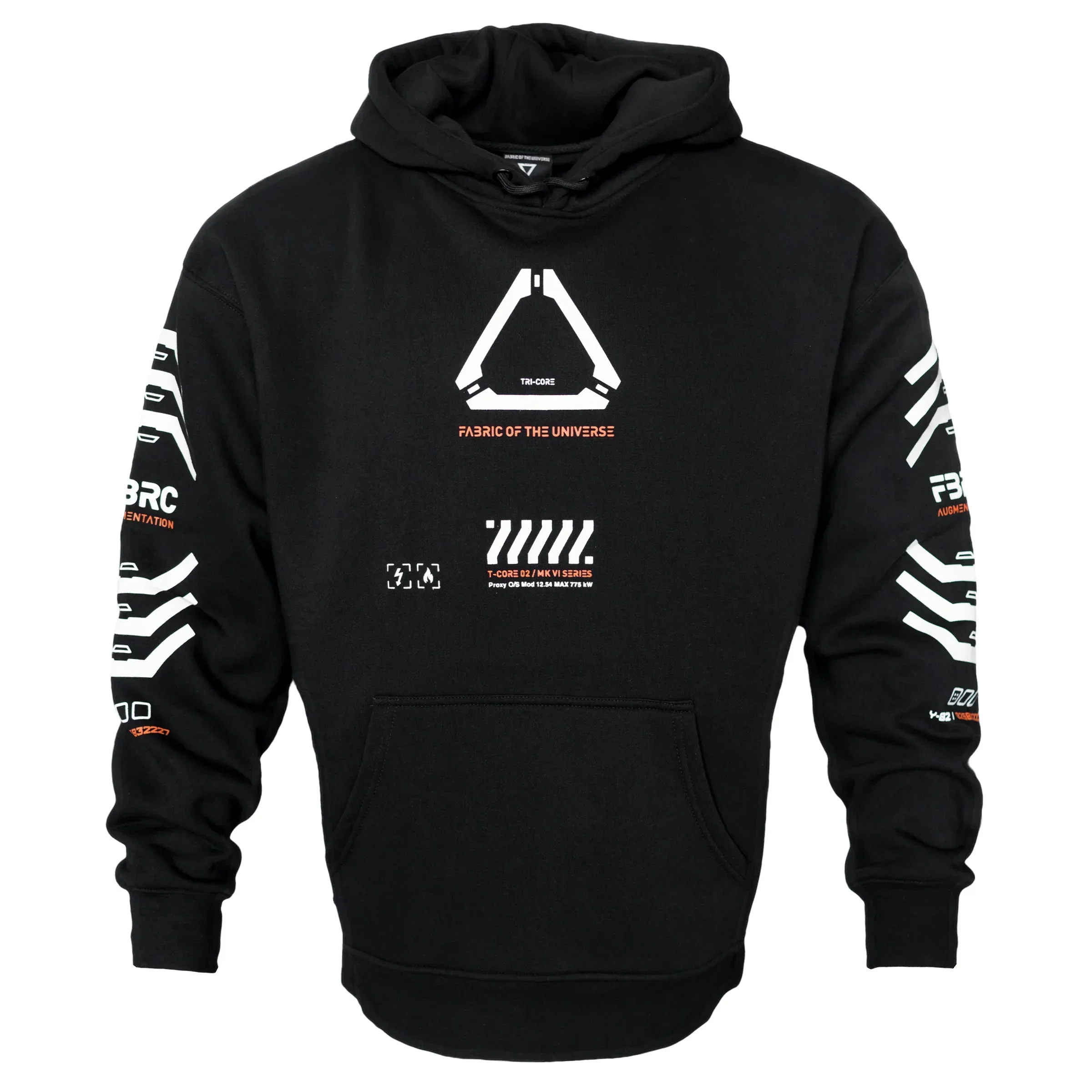 T-Core 2 Black Orange Hoodie - Image 2
