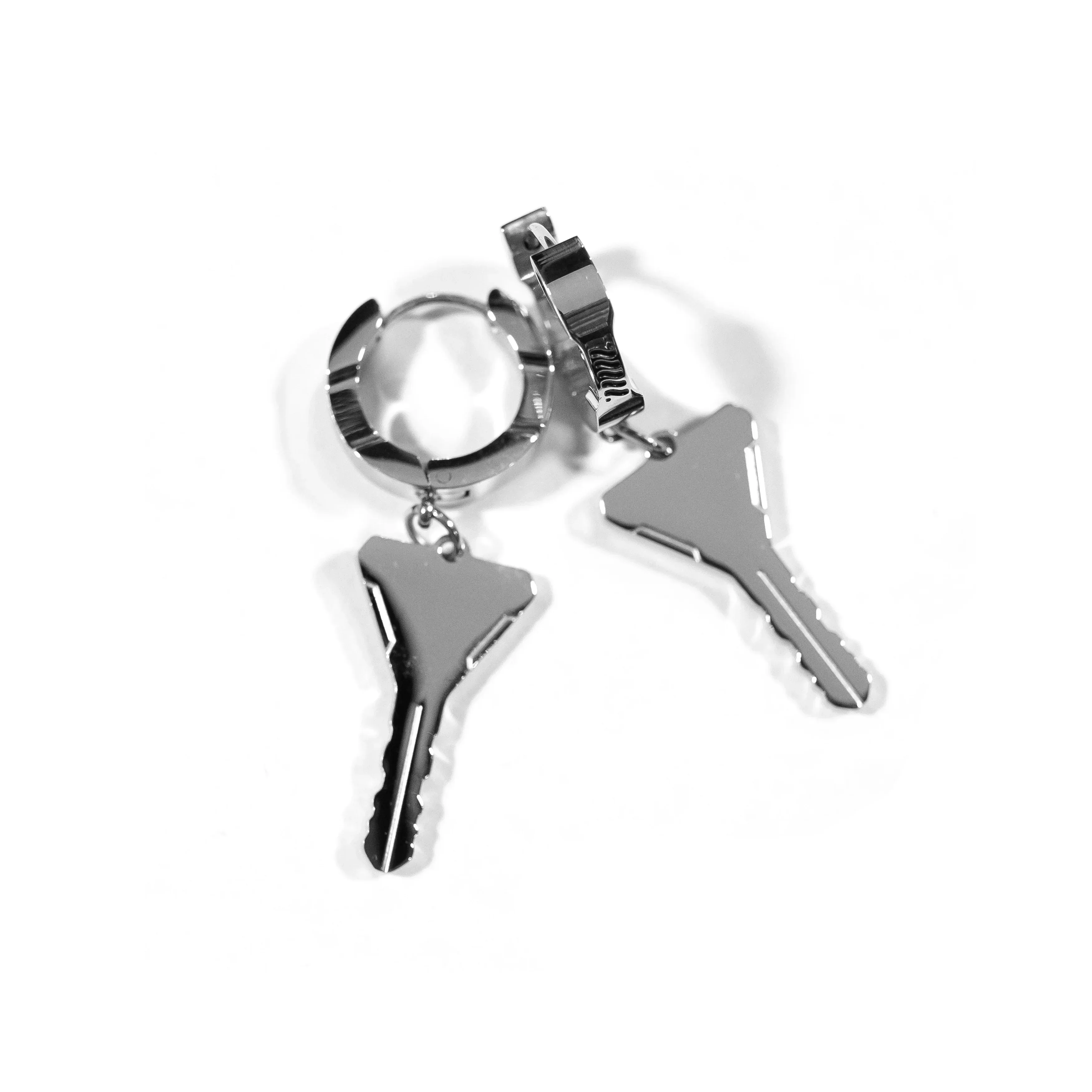 FBRC Key Stainless Steel Earrings - Image 4