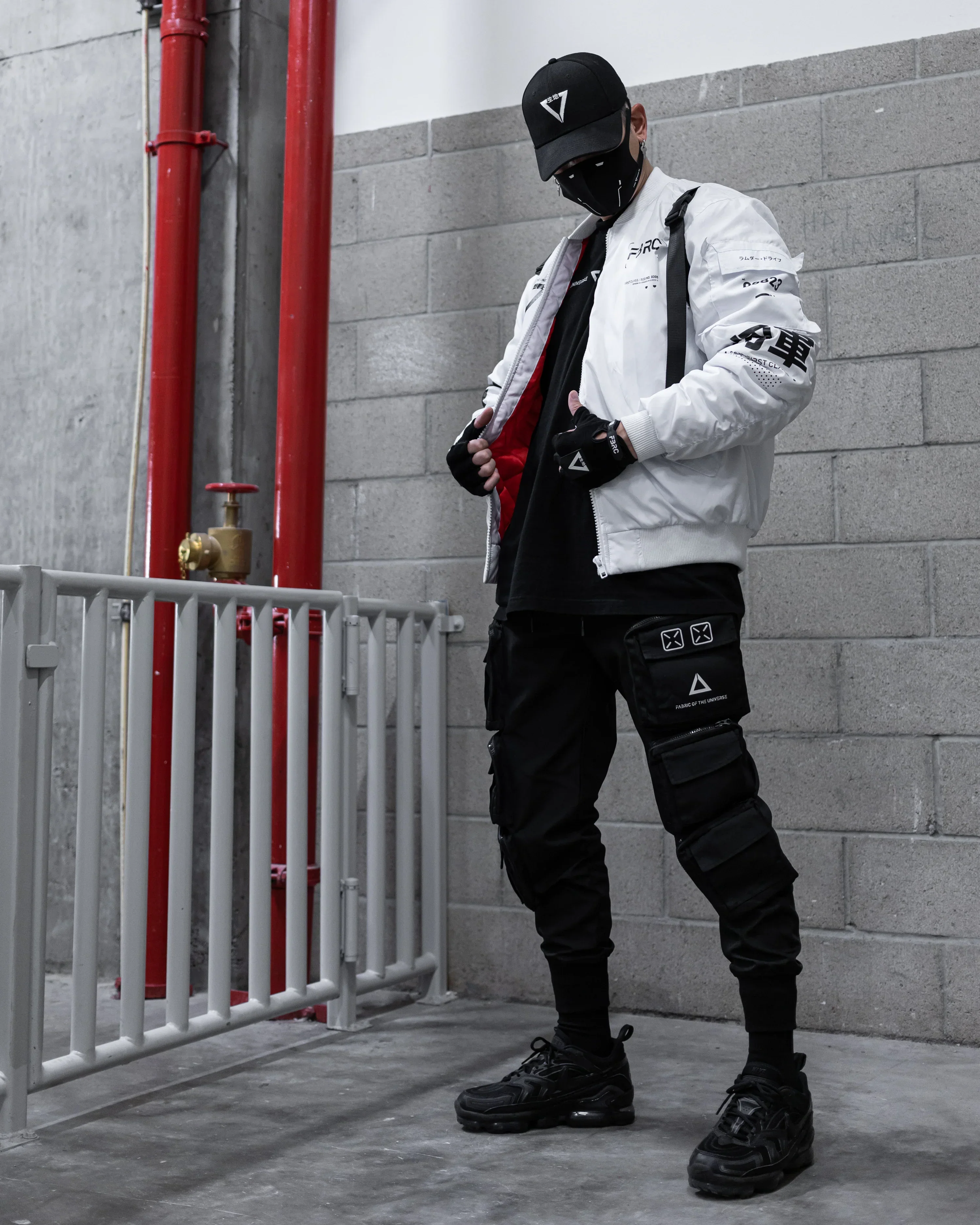 V3-3 White Bomber Jacket - Image 5