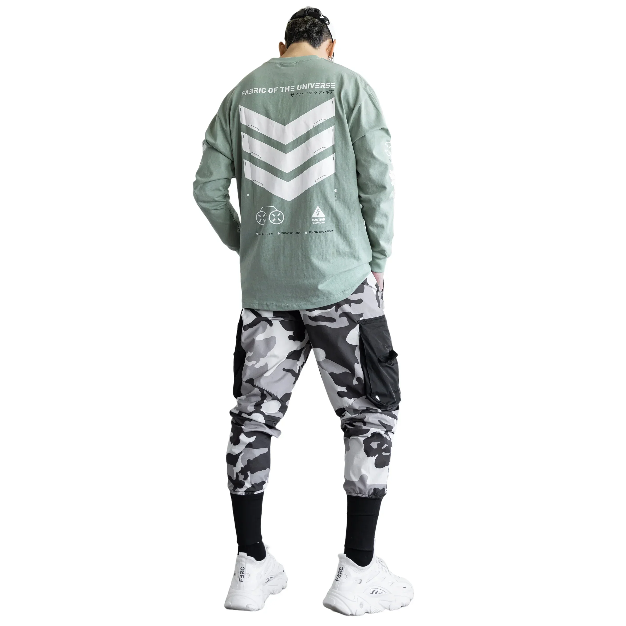 V3-3 Faded Green Long Sleeve T - Image 5