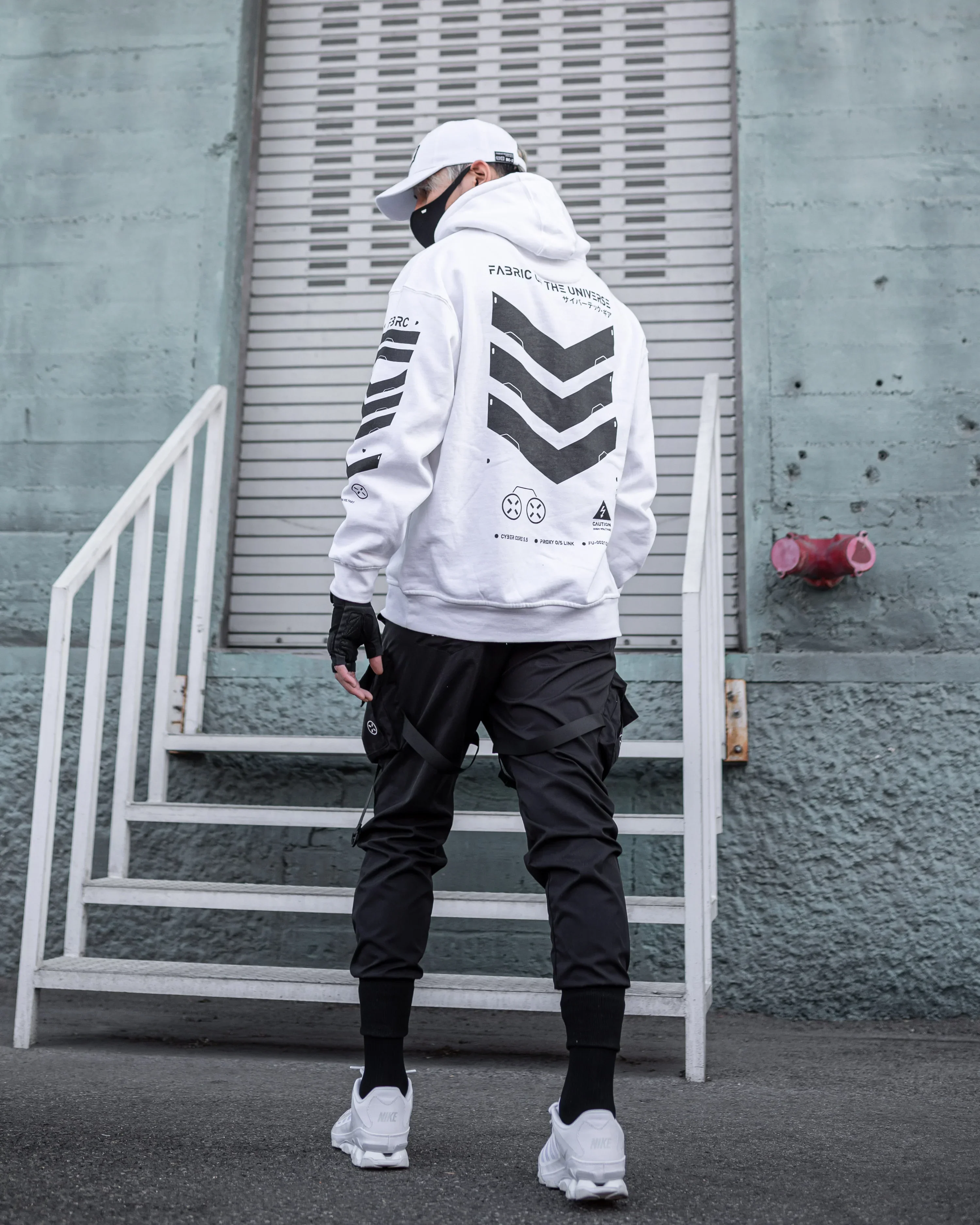 V3-3 White Hoodie - Image 4