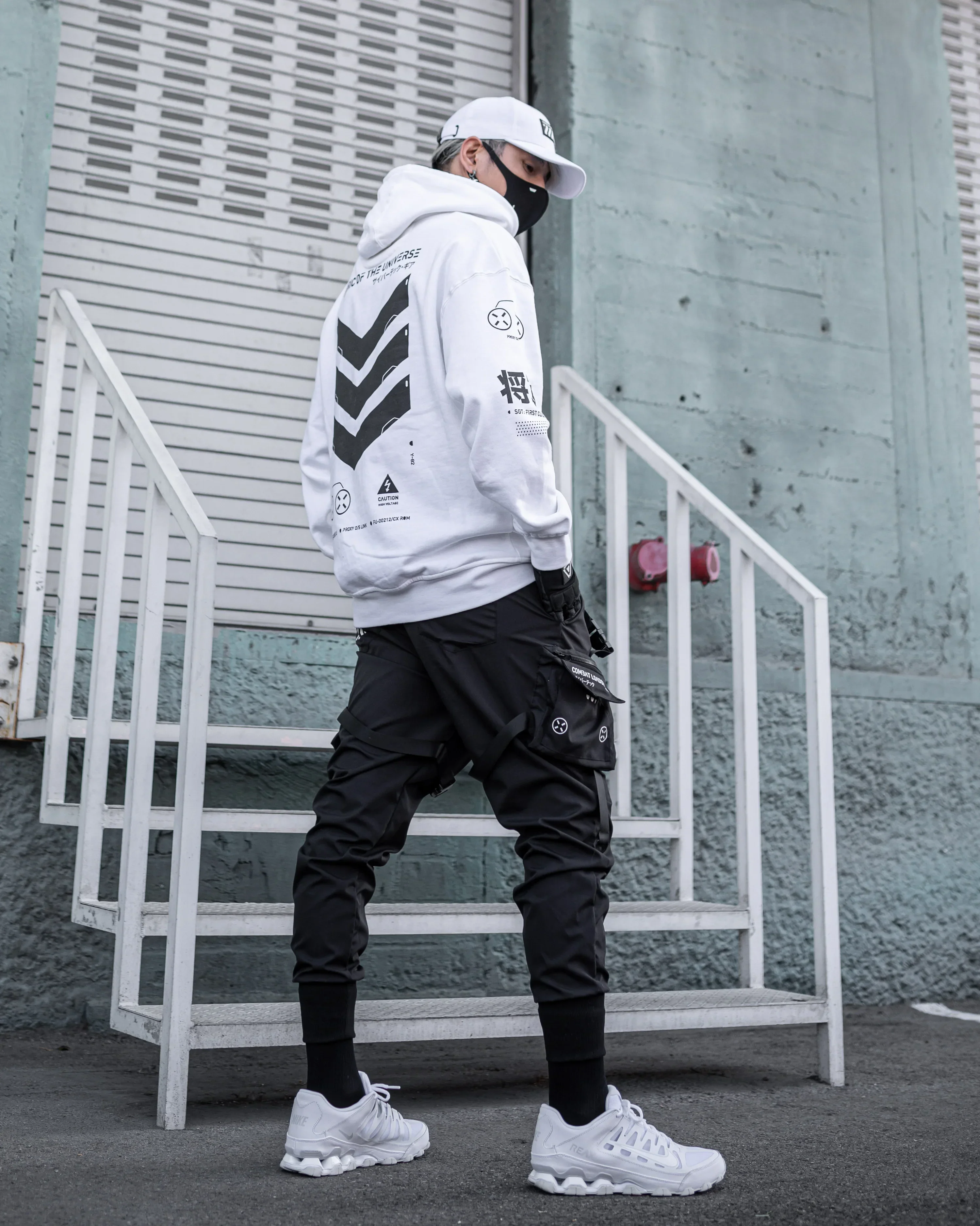 V3-3 White Hoodie - Image 5
