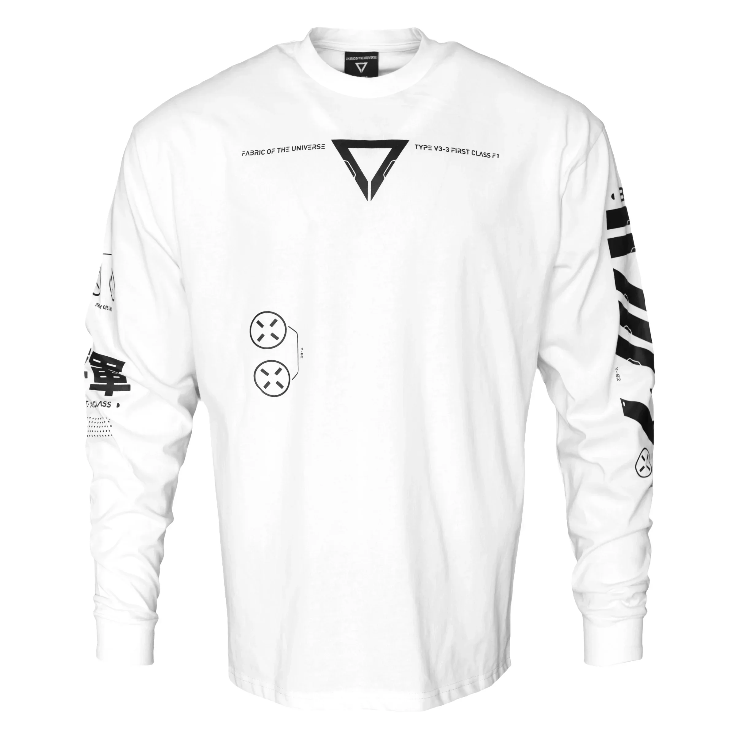 V3-3 White Long Sleeve T - Image 2