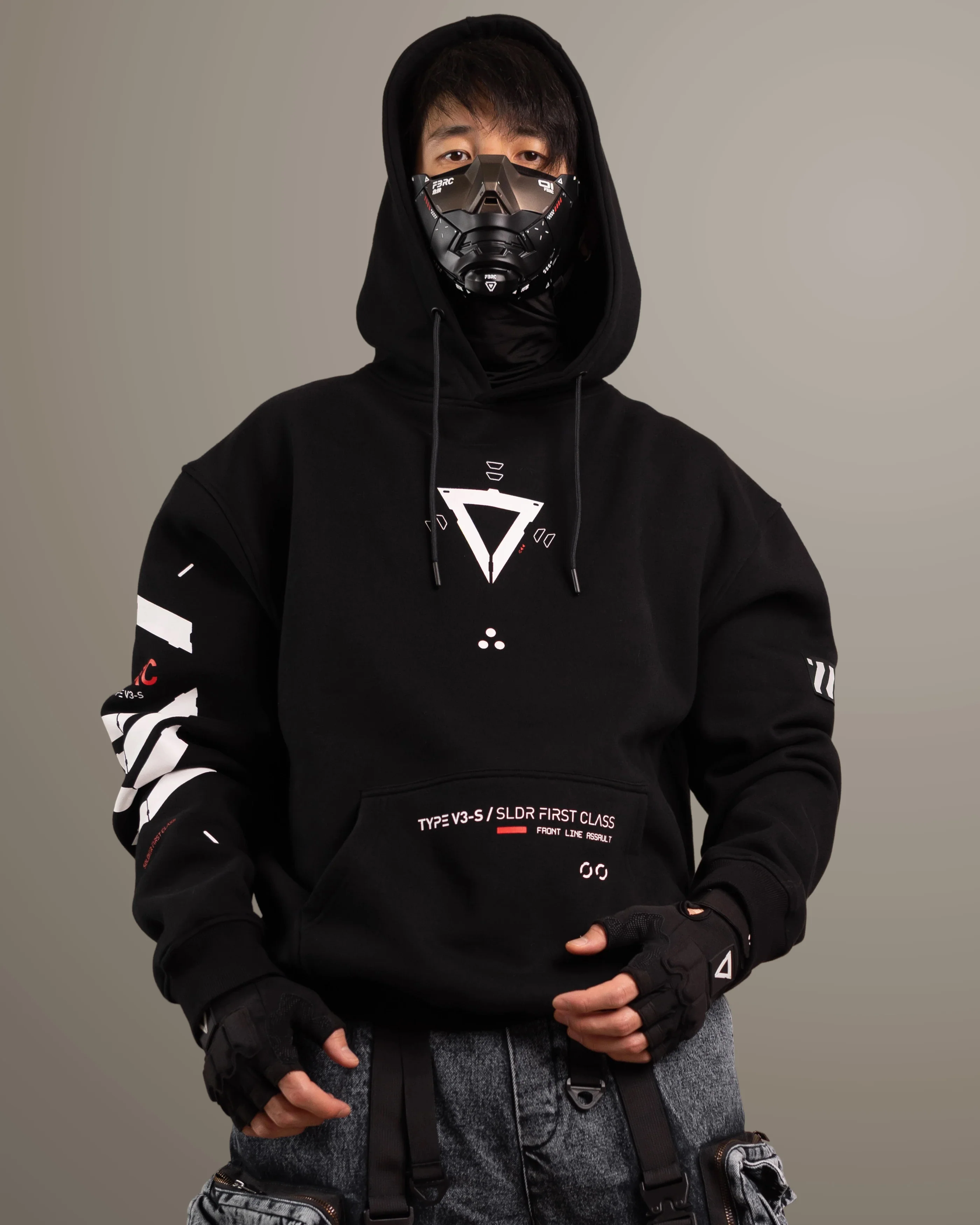 V3-S Black Base Hoodie - Image 3