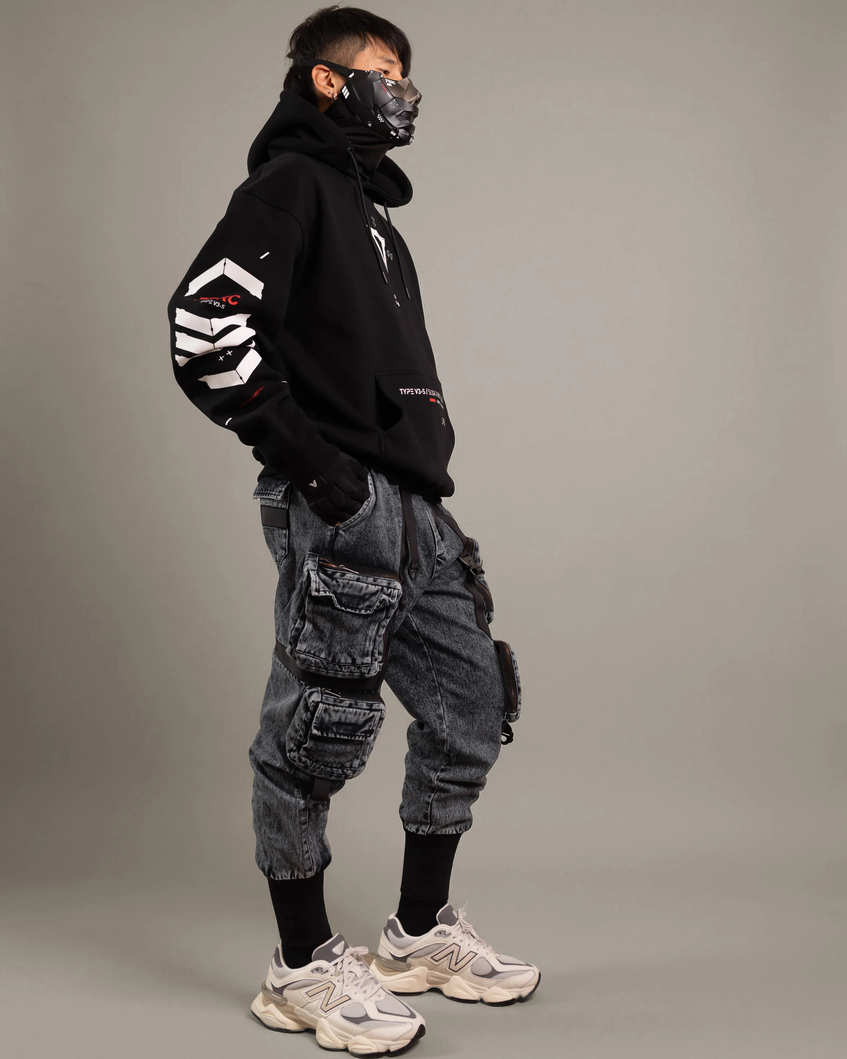 V3-S Black Base Hoodie - Image 5