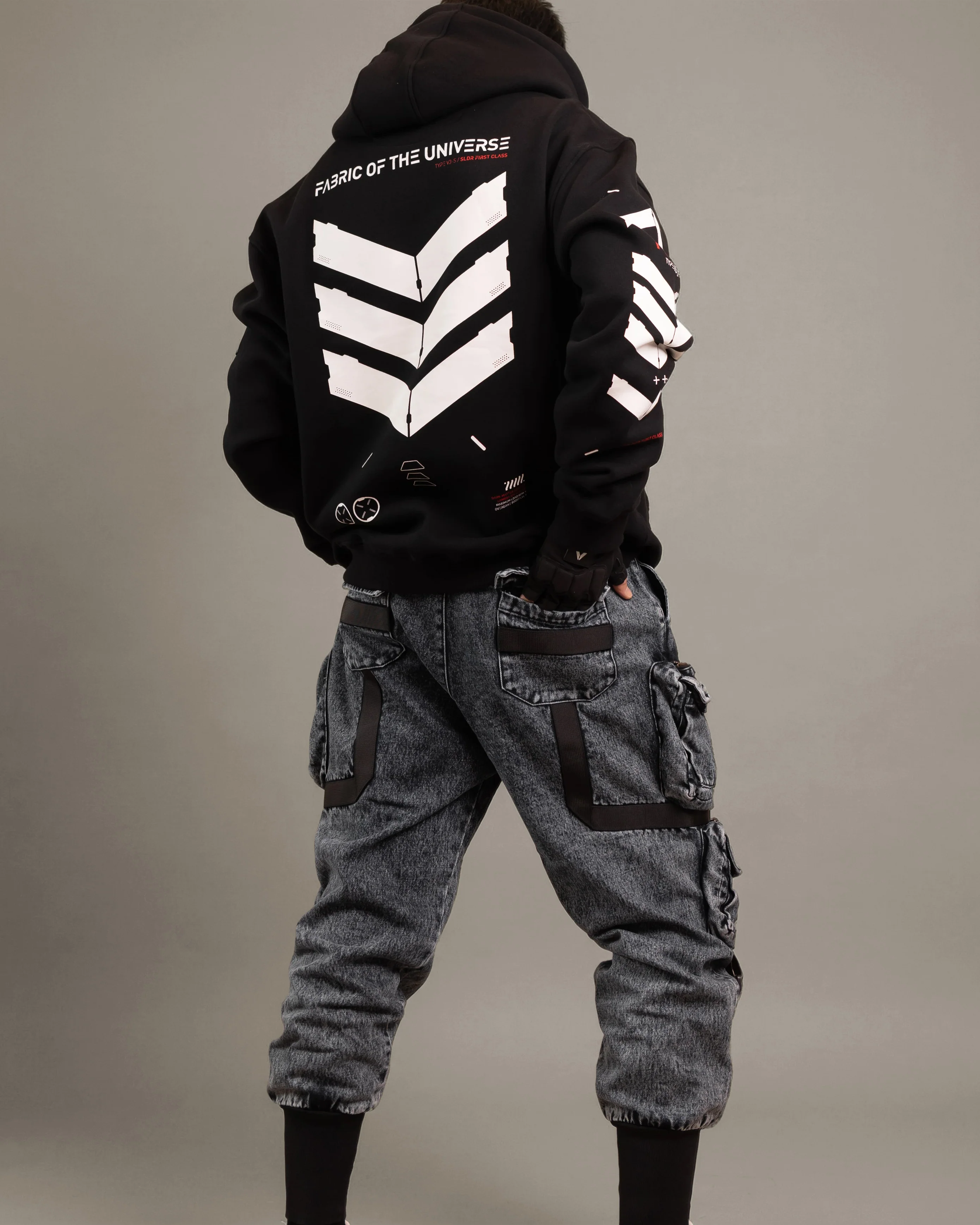 V3-S Black Base Hoodie - Image 8