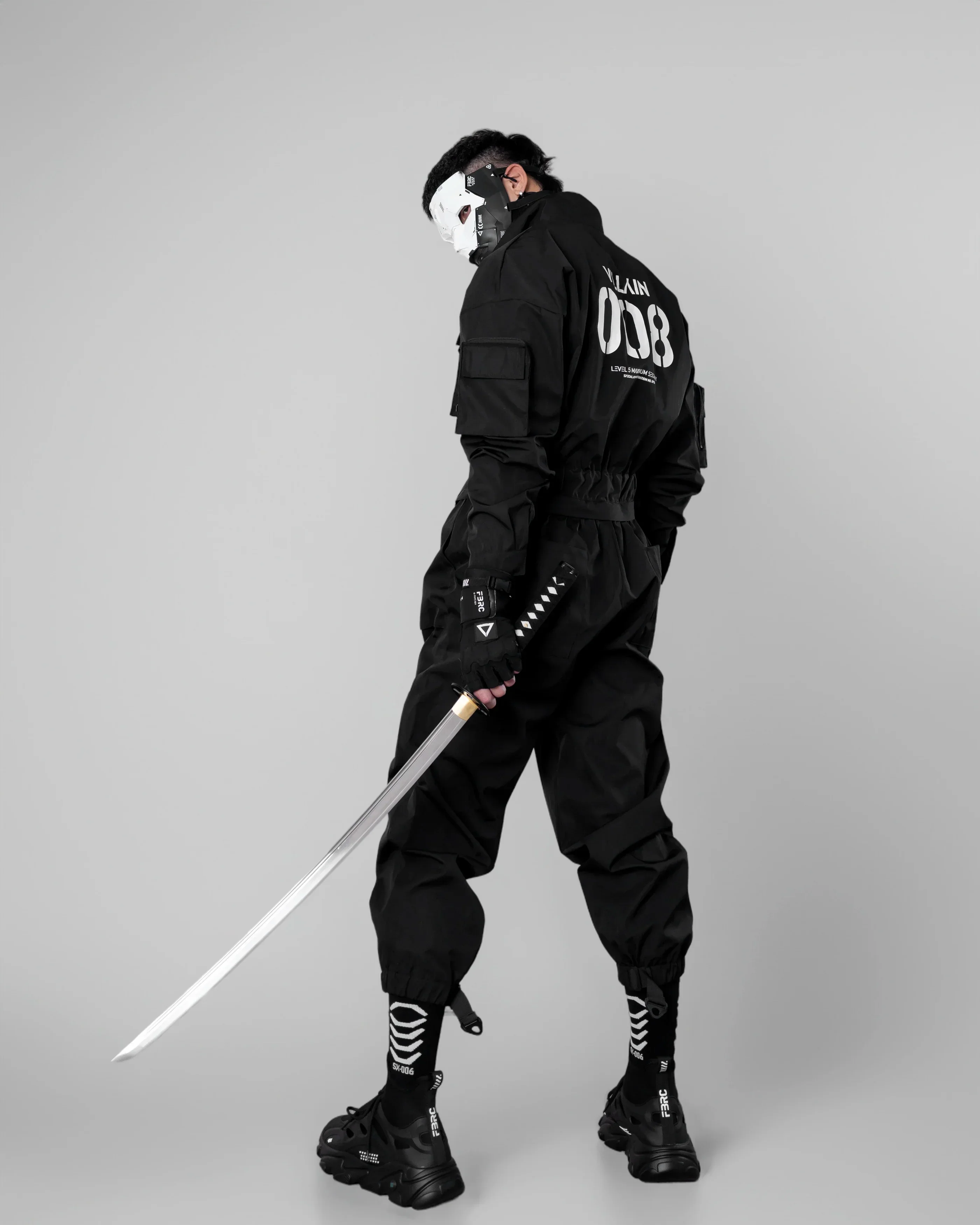 VJ-008 Black Villain Jumpsuit - Image 6