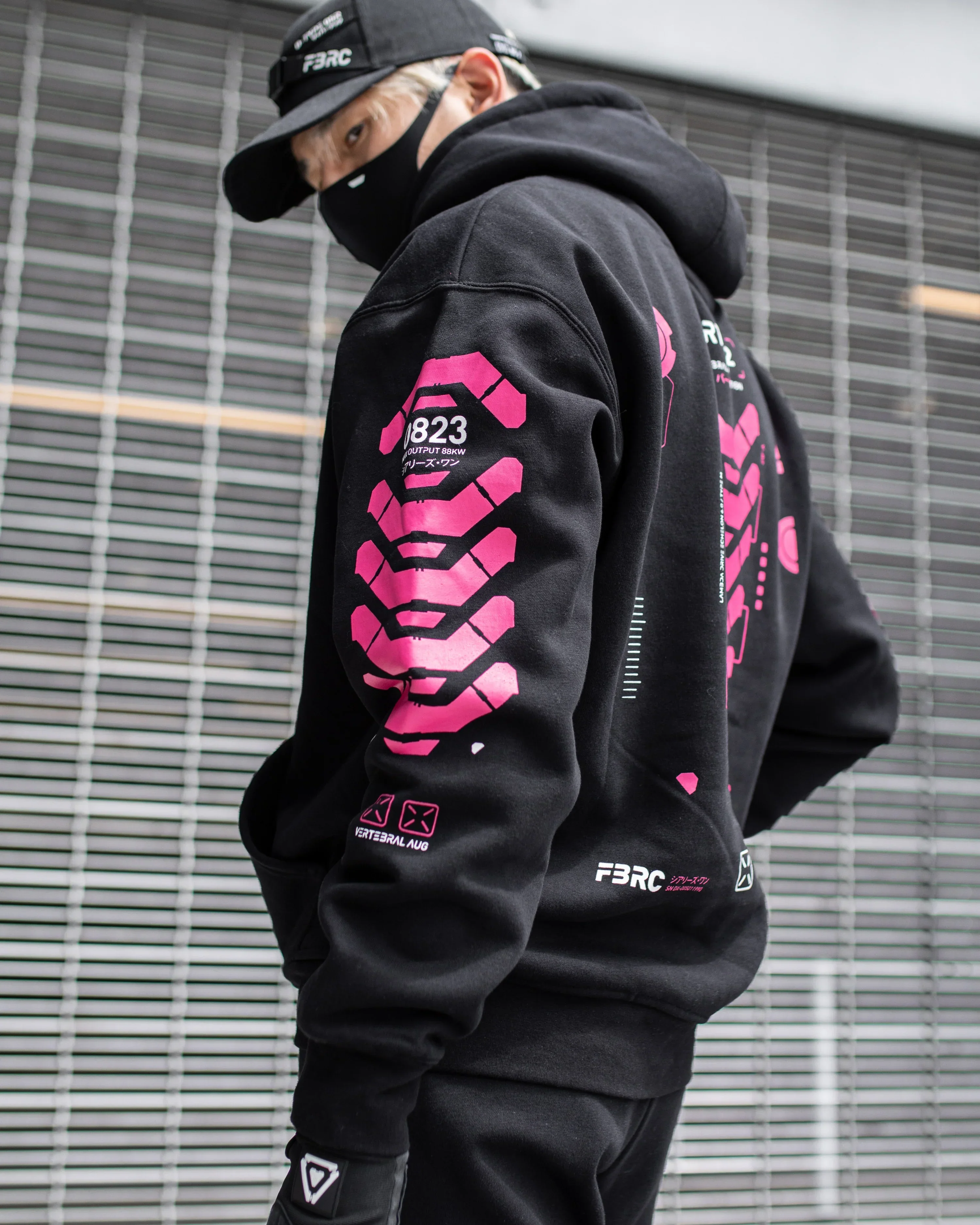 VRTB-02 Black Pink Hoodie - Image 3