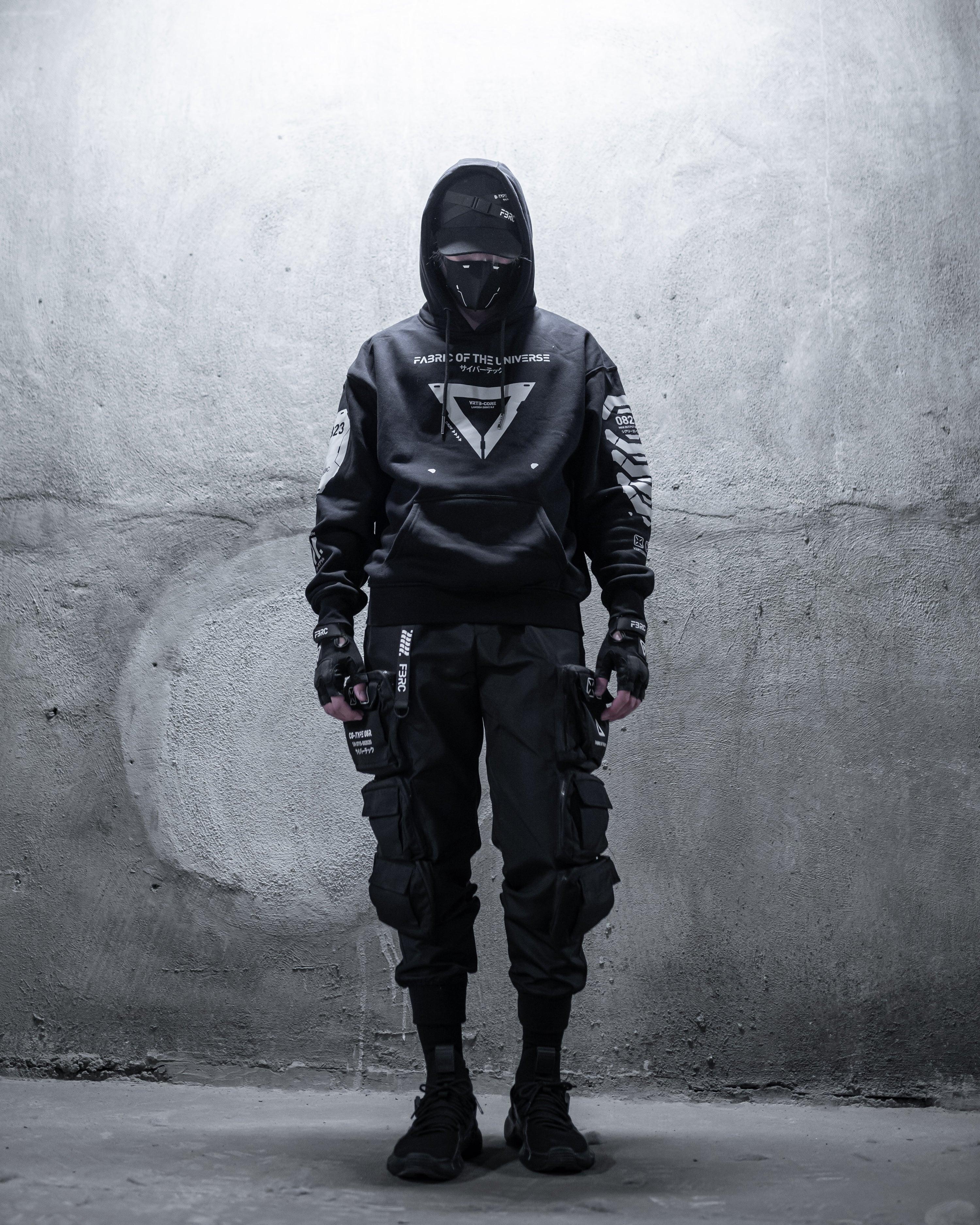 VRTB-02 Black Reflective Hoodie - Image 3