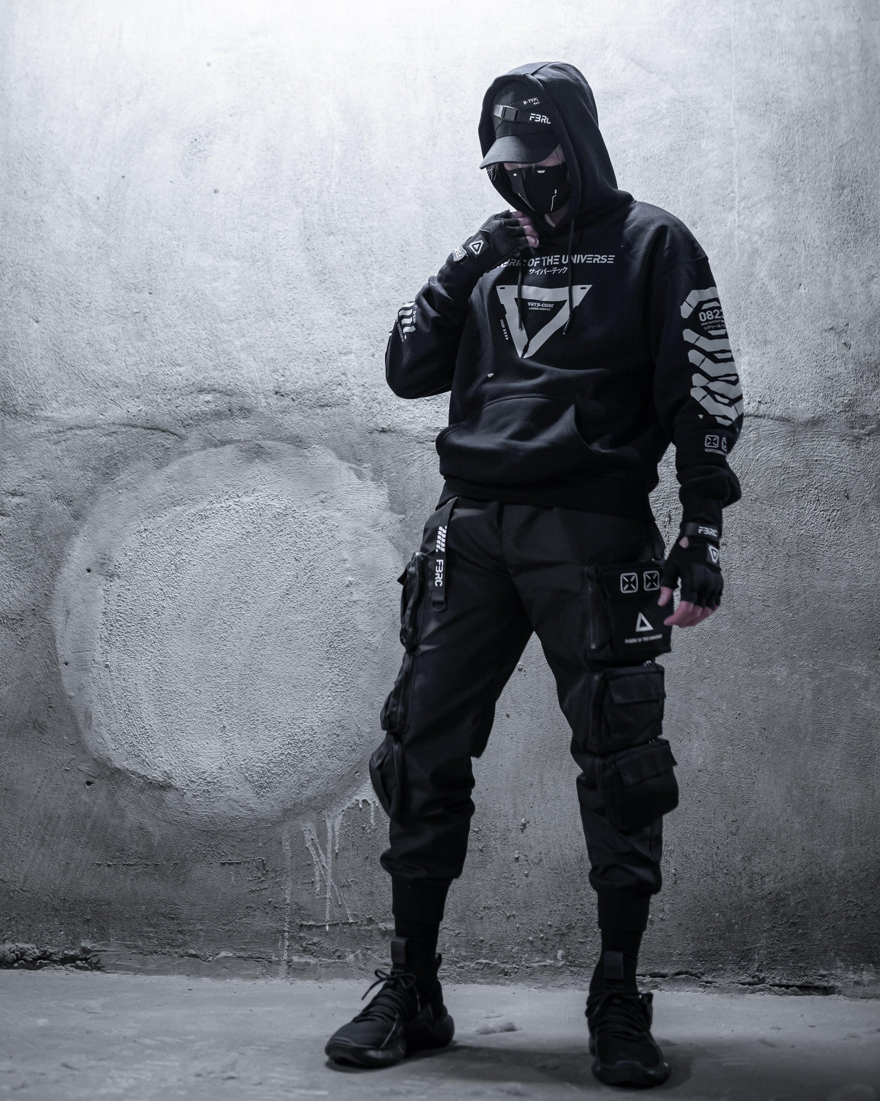 VRTB-02 Black Reflective Hoodie - Image 4
