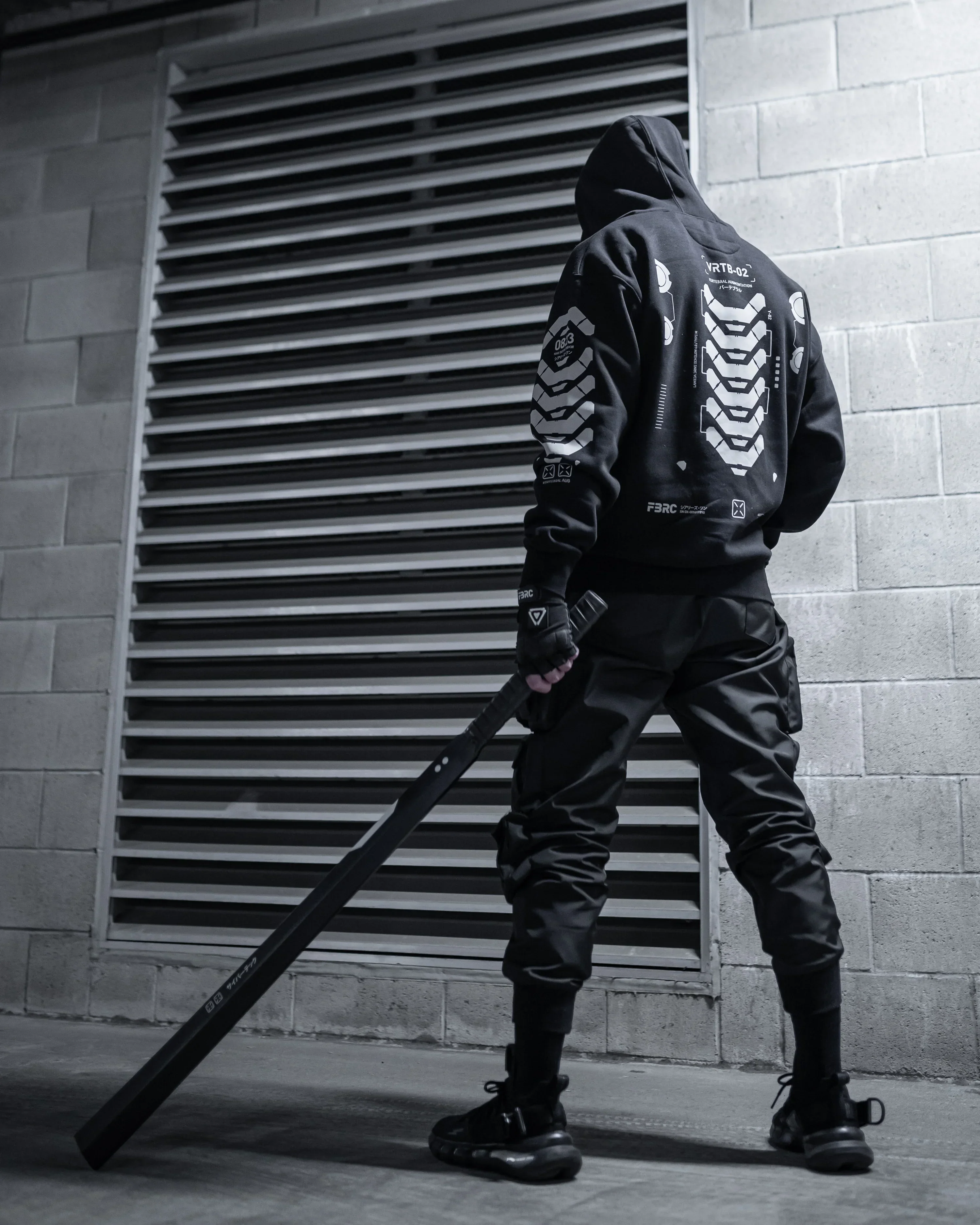 VRTB-02 Black Reflective Hoodie - Image 5