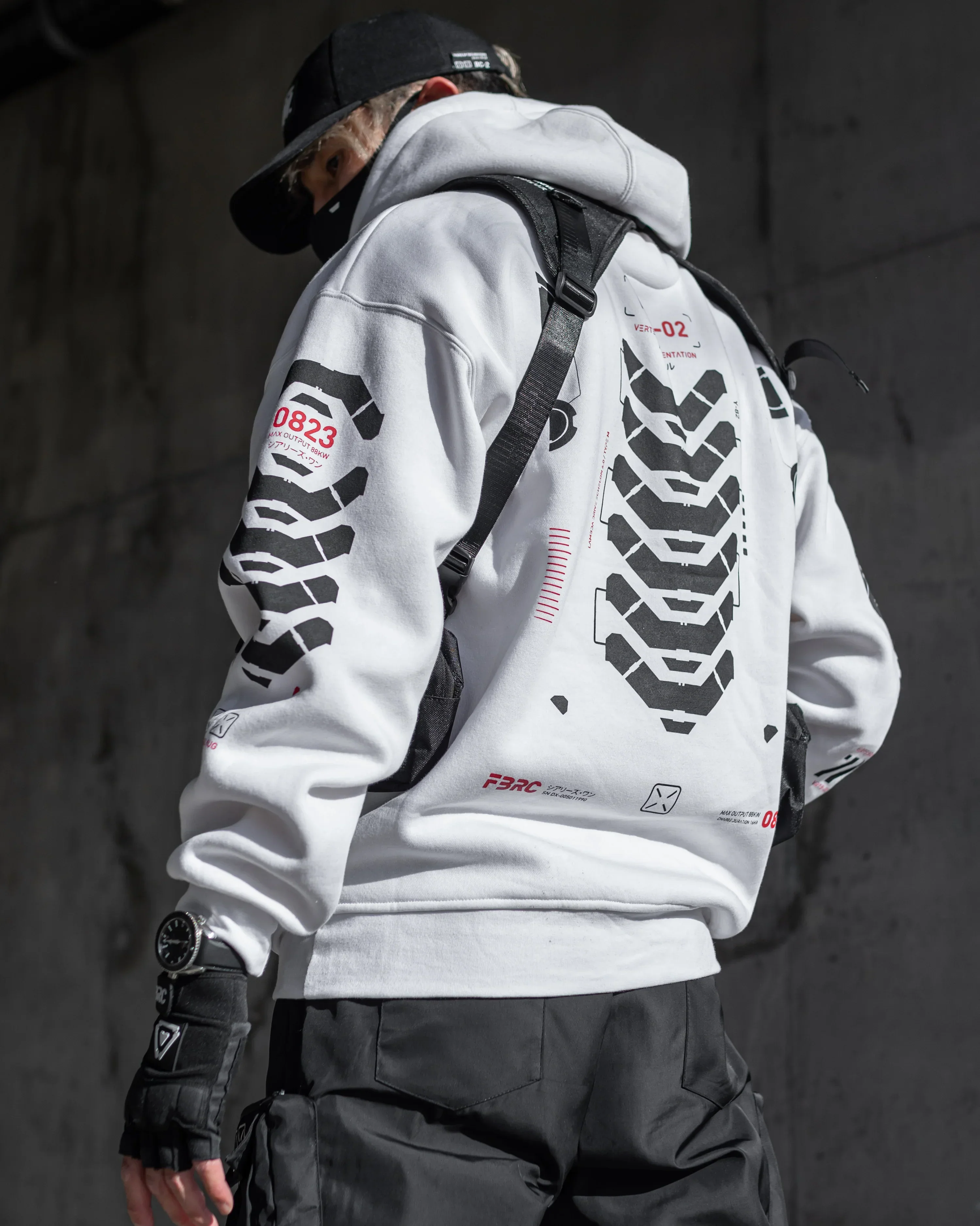 VRTB-02 White Hoodie - Image 6