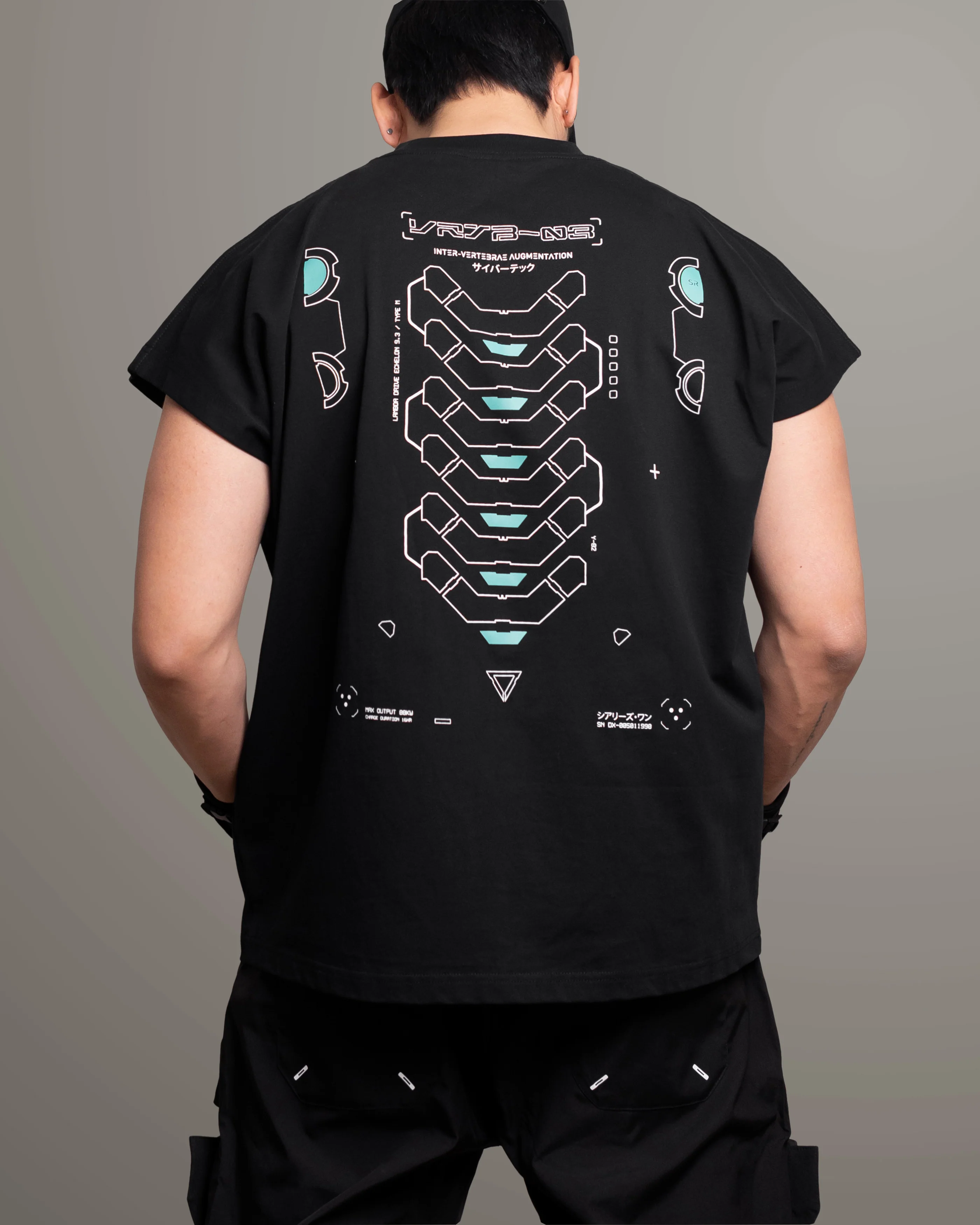 VRTB-03 Black Mint Sleeveless T - Image 4